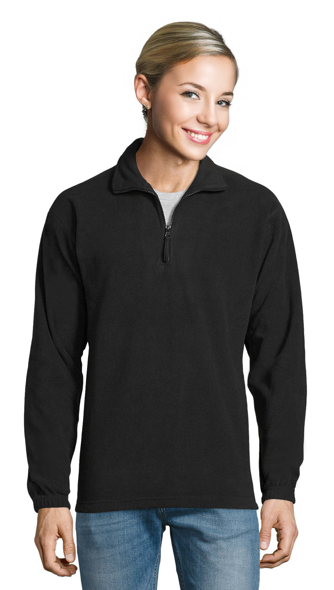 Unisex Φλις Μπλούζα 56000 SOL'S Ness Black