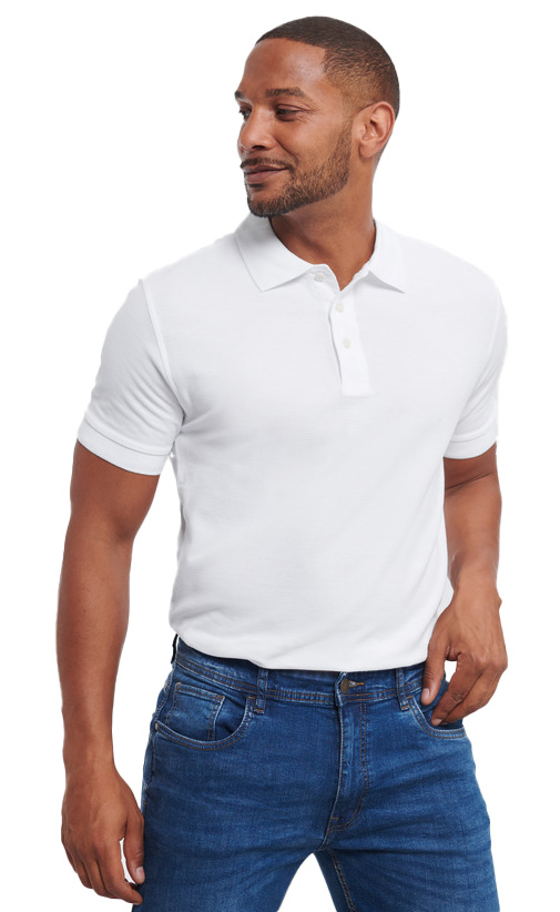 Ανδρική Μπλούζα Polo R-577M-0 Russell Ultimate Cotton White