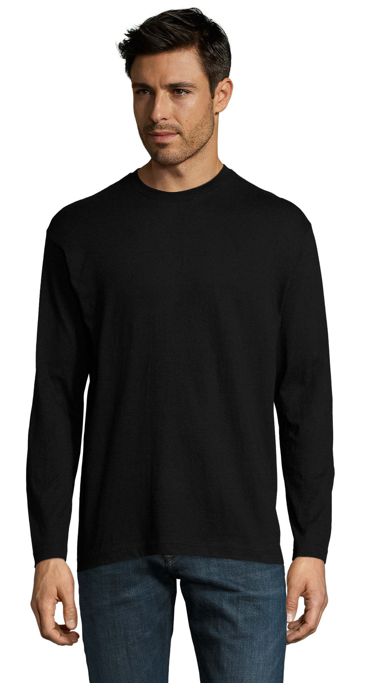 Μακρυμάνικο T-Shirt 11420 SOL'S Monarch Deep Black
