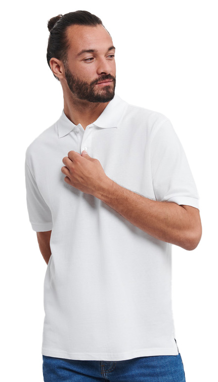 Ανδρική Μπλούζα Polo R-569M-0 Russell Classic Cotton White