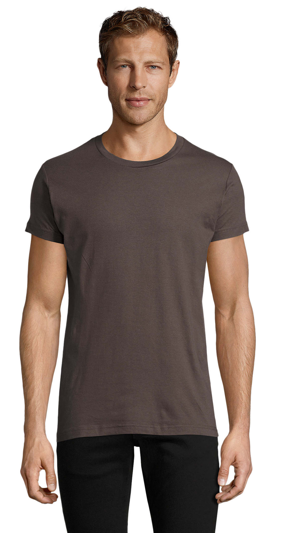 T-Shirt Slim Fit Regent 00553 SOL'S Dark Grey