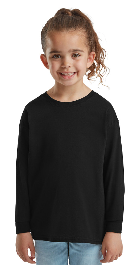 Παιδικό Μακρυμάνικο T-Shirt 61-007-0 Fruit of the Loom Black