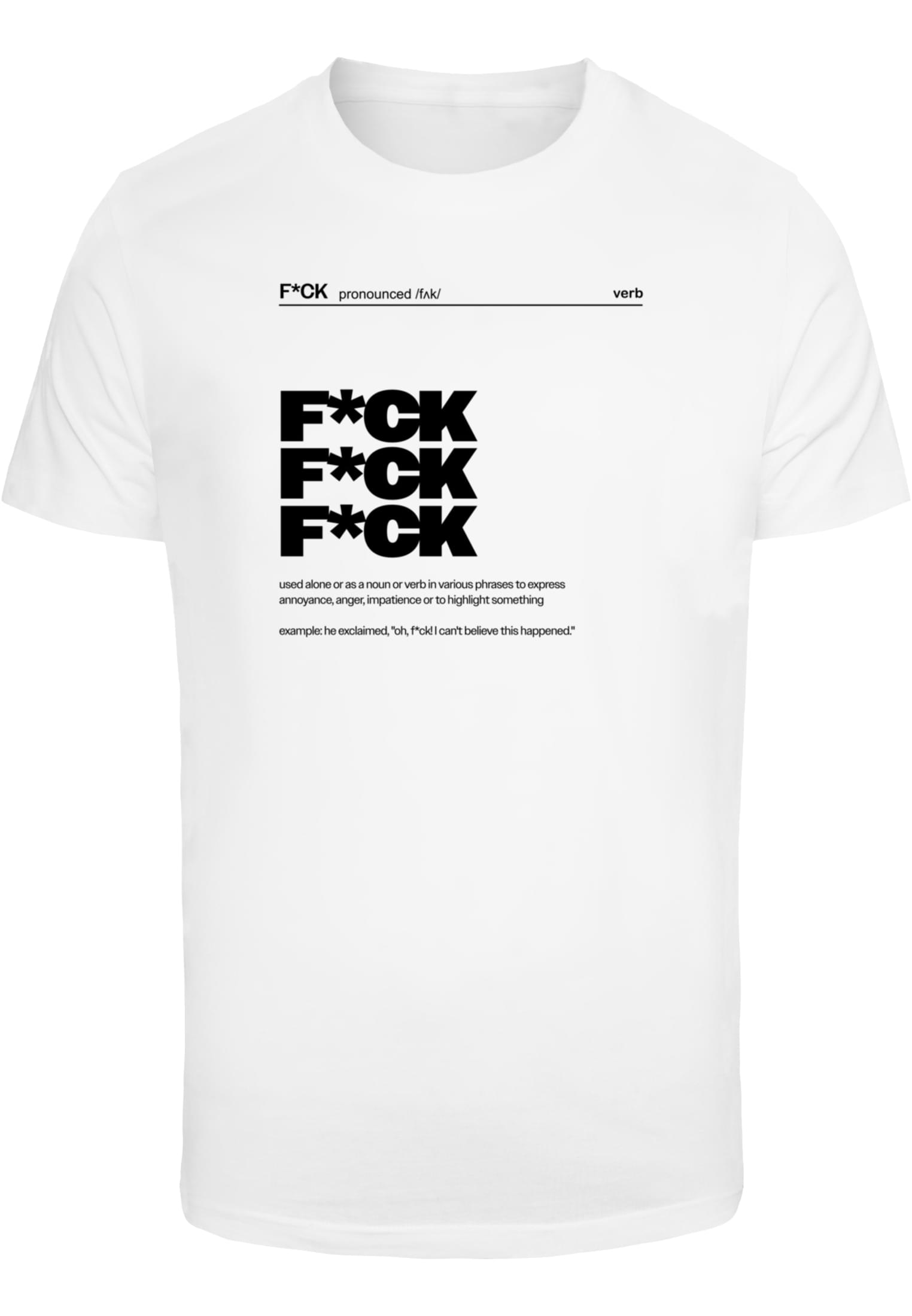 F*ck Definition Tee Mister Tee MT3142-00220 White