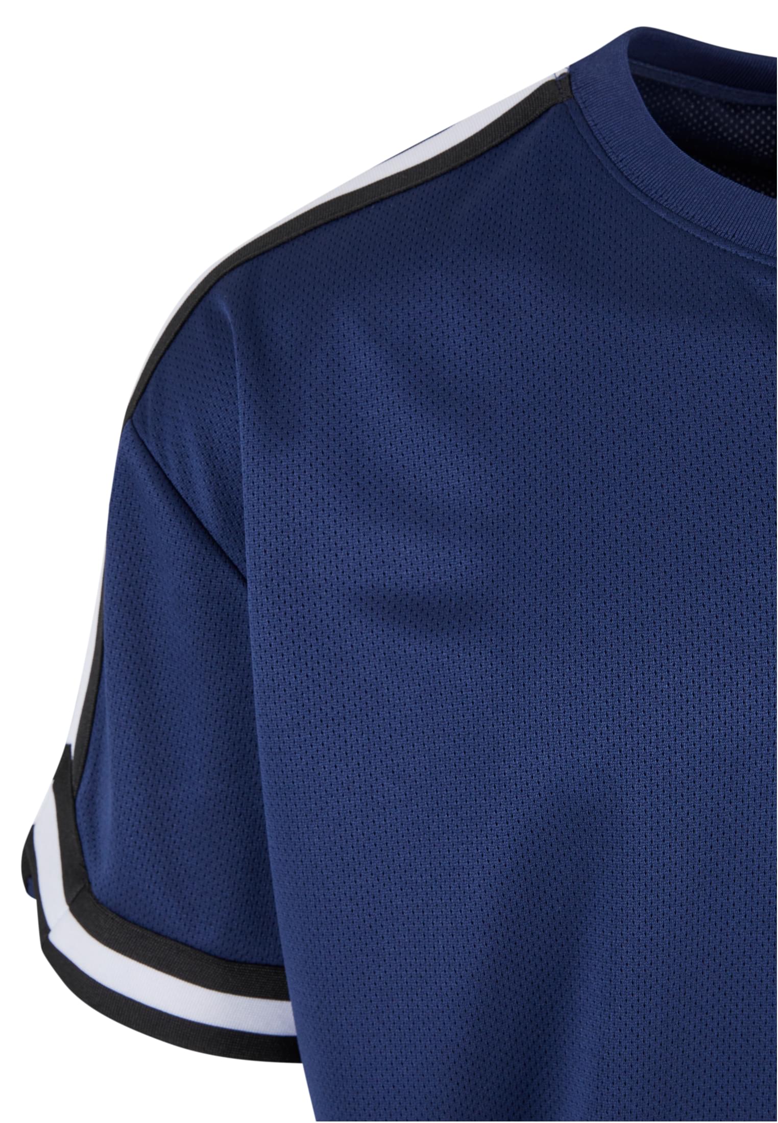 Oversized Stripes Mesh Tee Urban Classics Tb2890-00800 Darkblue ανδρικά Basic T-Shirts Simple Wear Μπλουζάκια κοντομάνικα