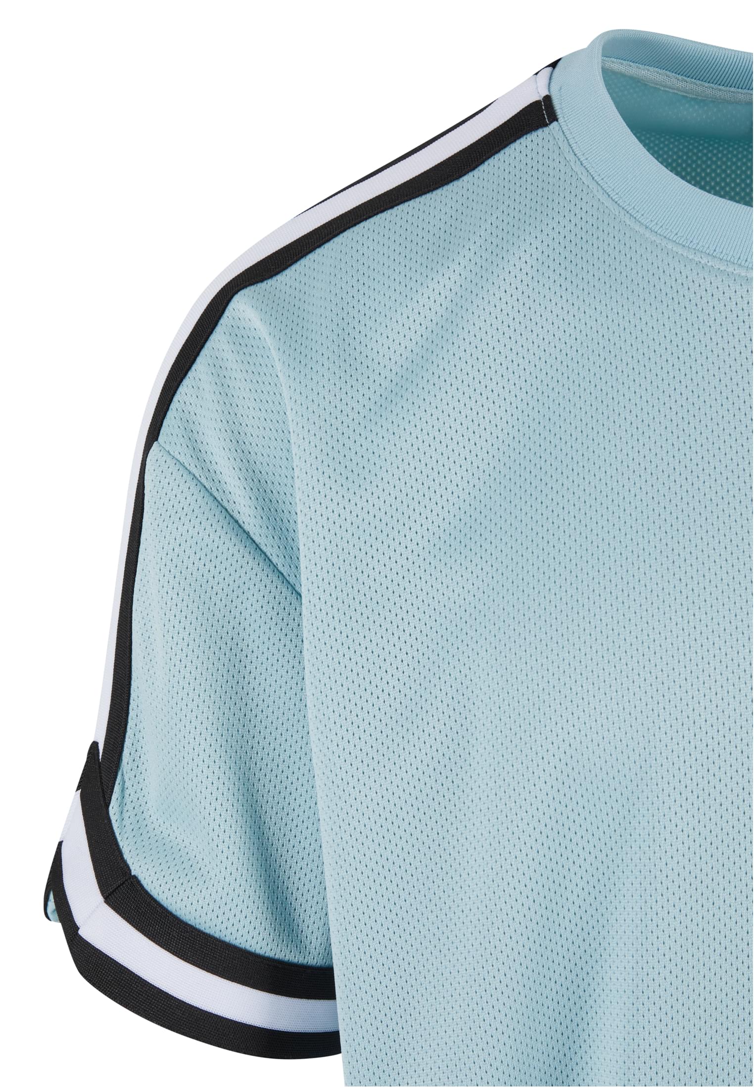 Oversized Stripes Mesh Tee Urban Classics Tb2890-02462 Oceanblue ανδρικά Basic T-Shirts Simple Wear Μπλουζάκια κοντομάνικα