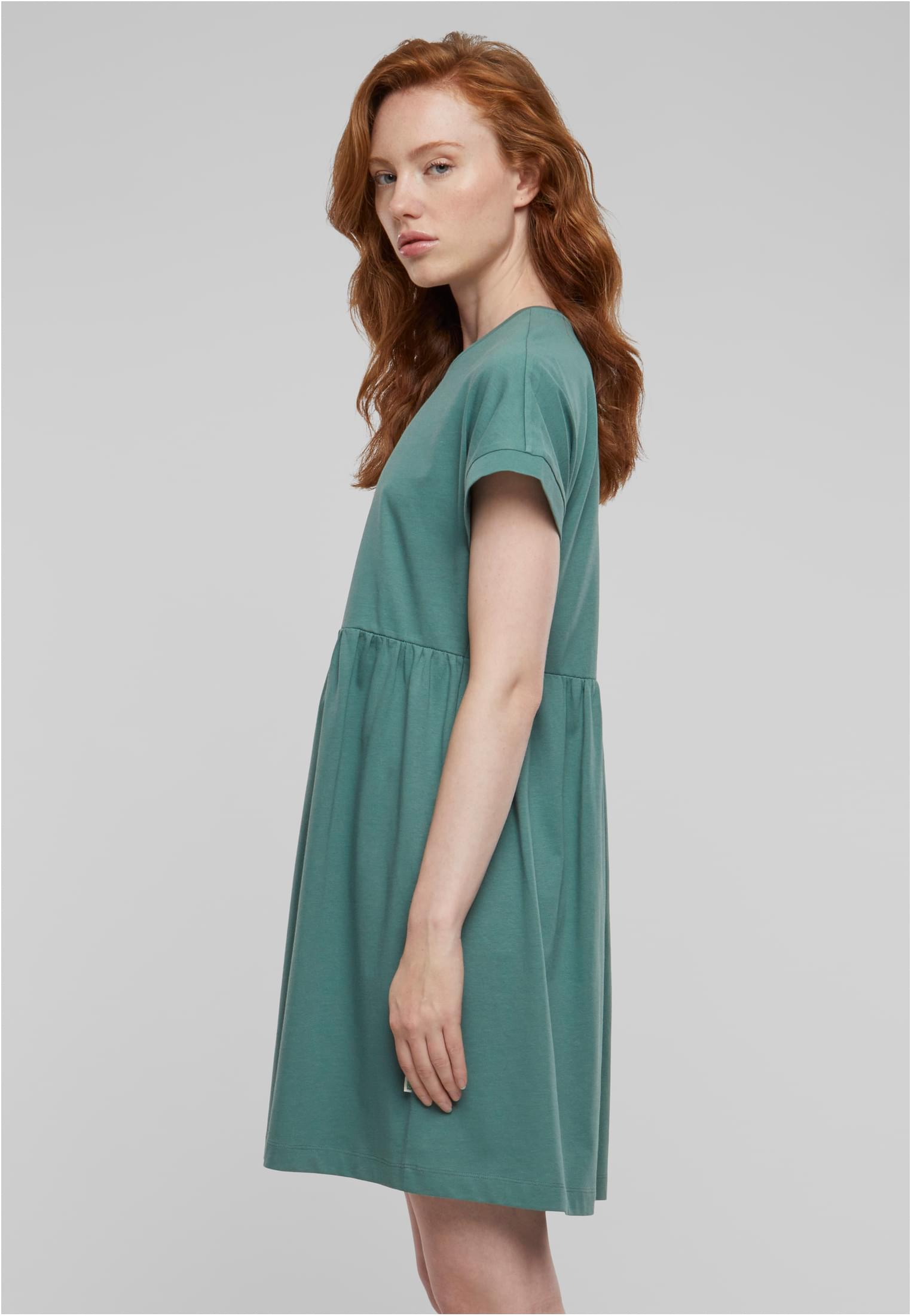 Γυναικείο Φόρεμα TB5040 Urban Classics Organic Empire Valance Tee Dress paleleaf
