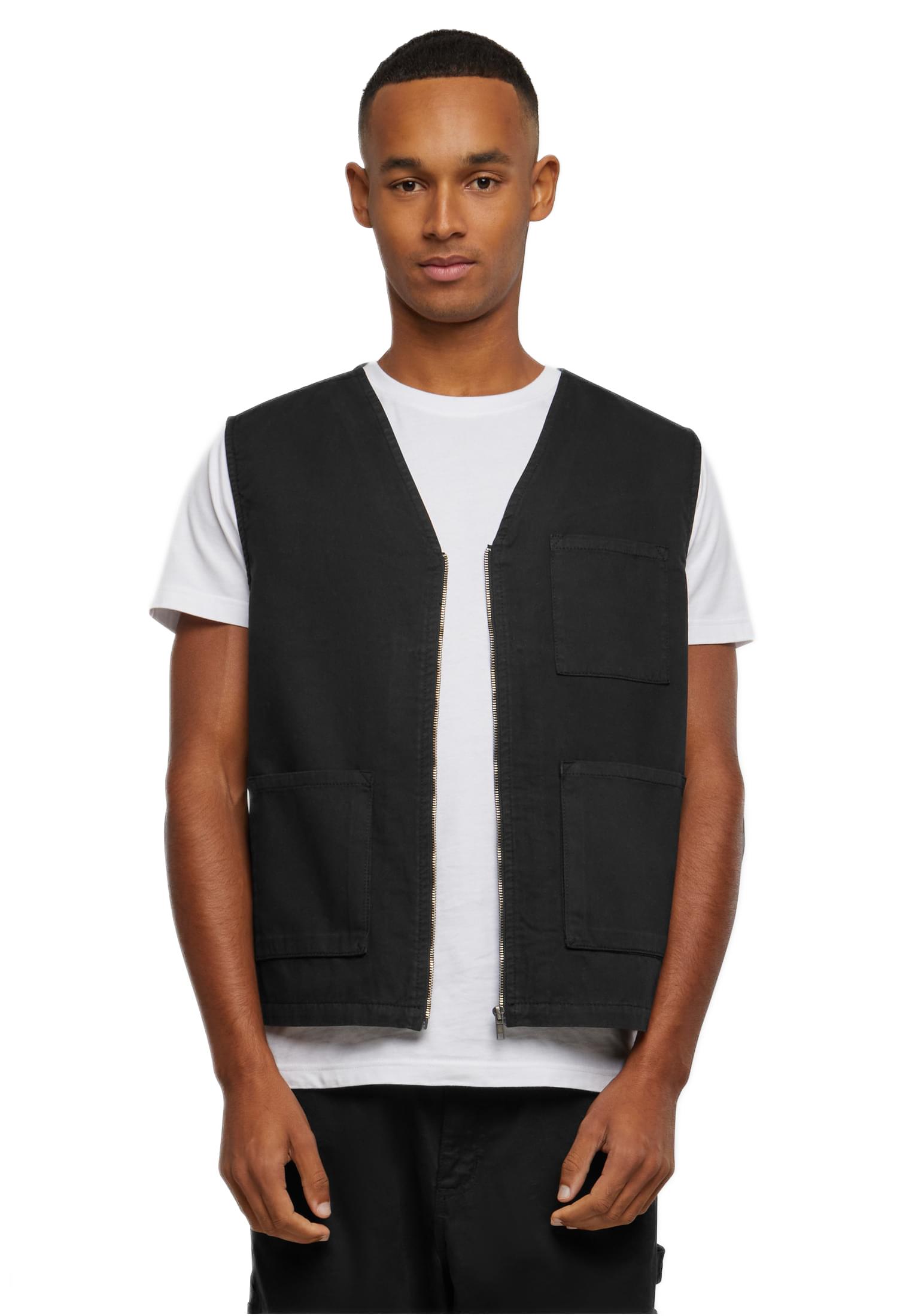 Organic Cotton Vest Urban Classics TB6636-00007 Black