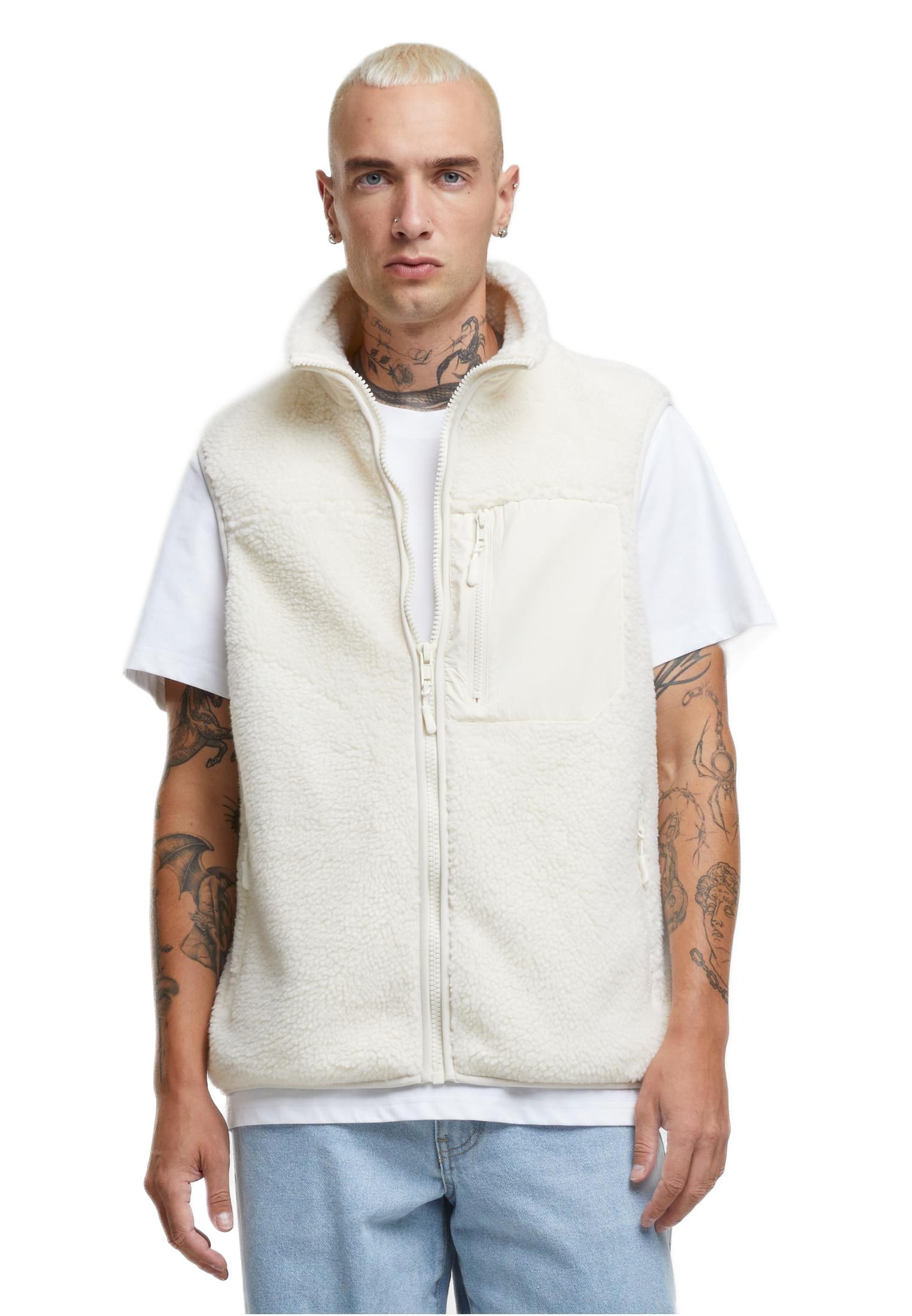 Γιλέκο Sherpa TB6723-02903 Urban Classics Whitesand