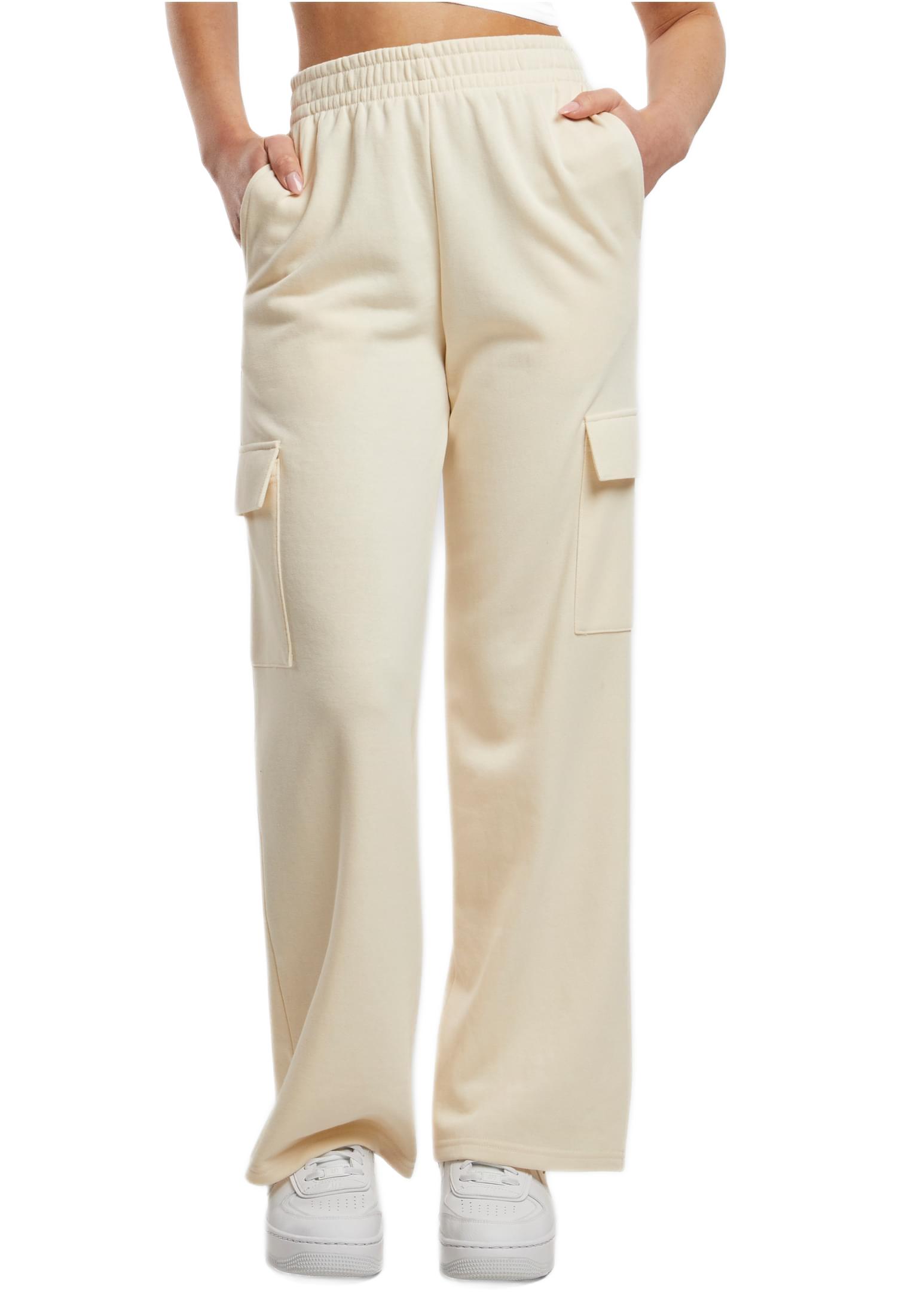Ladies Baggy Light Terry Sweat Pants Urban Classics TB6857-02903 Whitesand