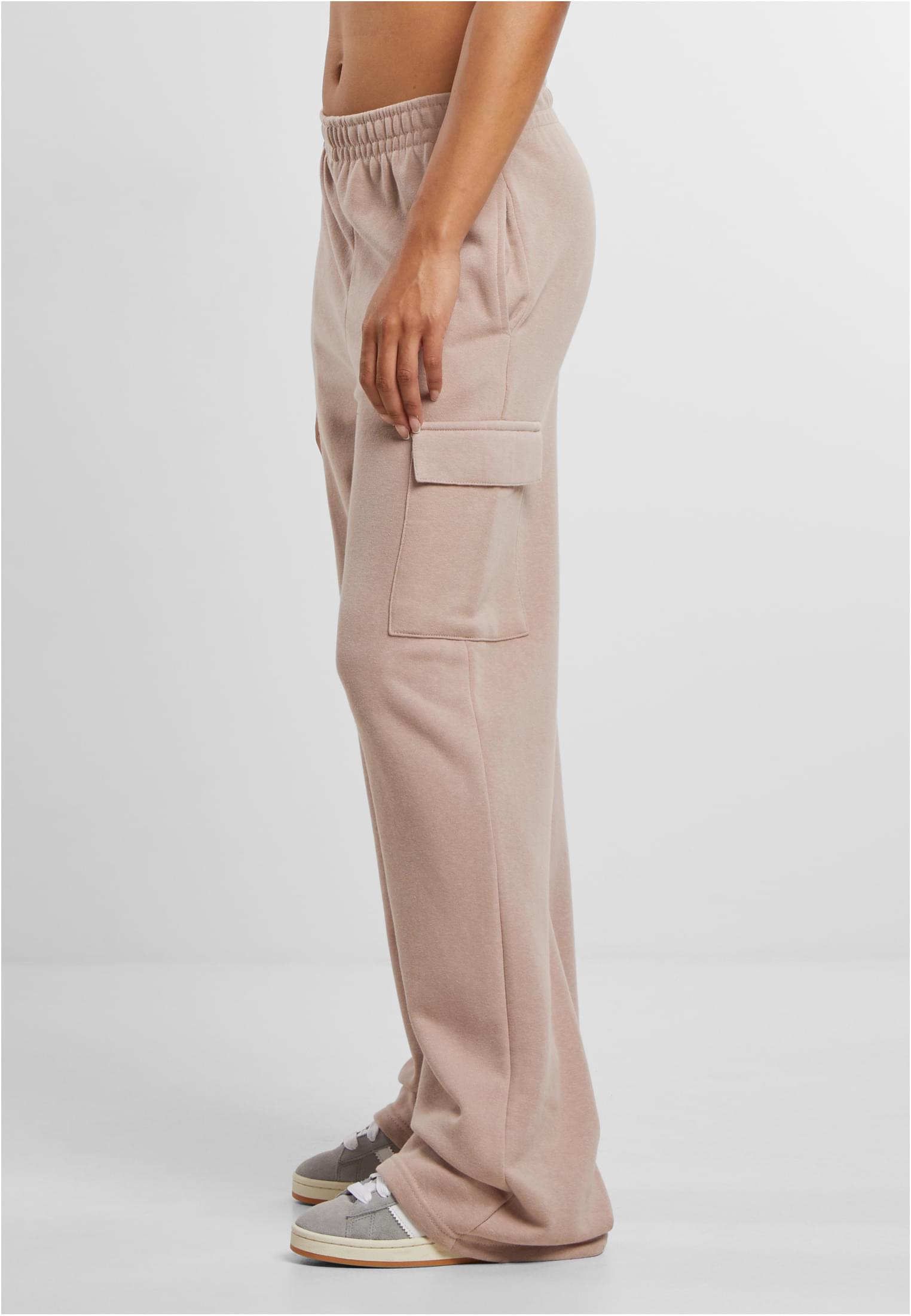 Ladies Baggy Light Terry Sweat Pants Urban Classics TB6857-02913 Duskrose