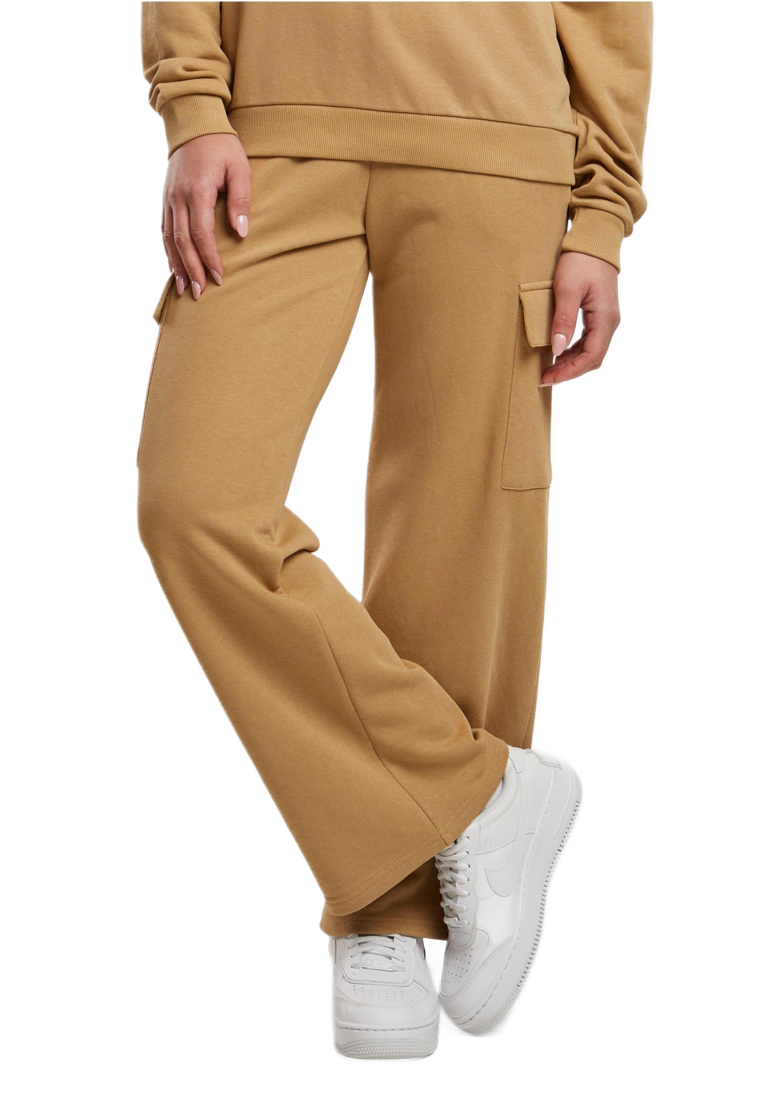 Ladies Baggy Light Terry Sweat Pants Urban Classics TB6857-03738 Unionbeige