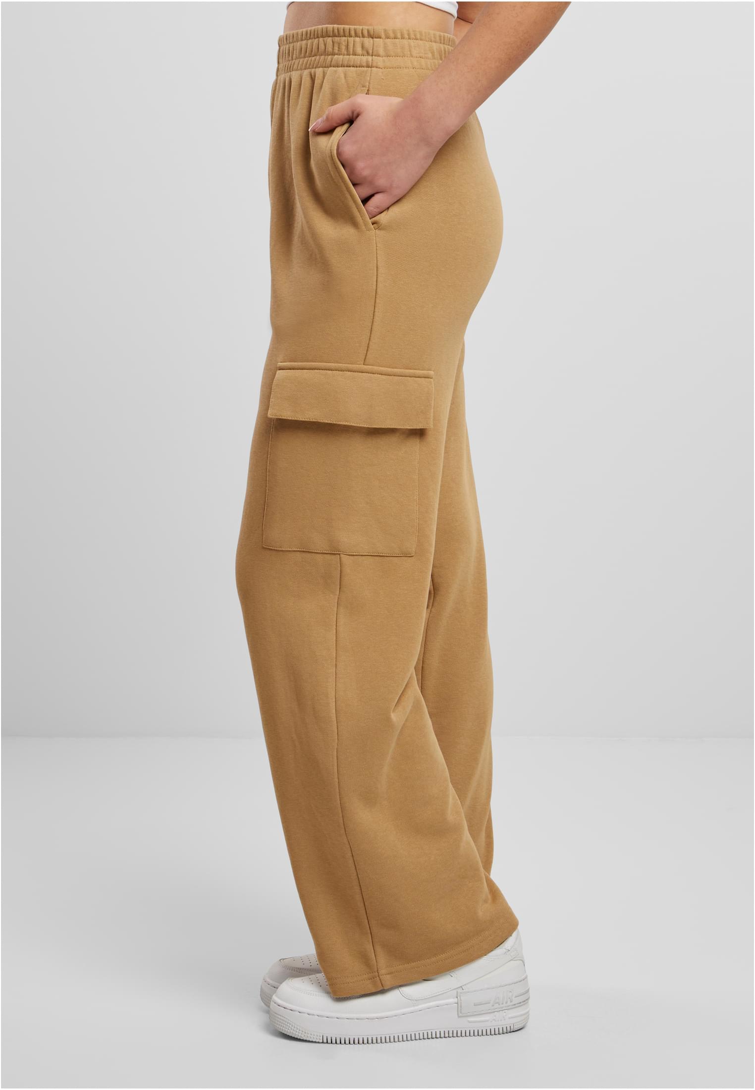 Ladies Baggy Light Terry Sweat Pants Urban Classics TB6857-03738 Unionbeige