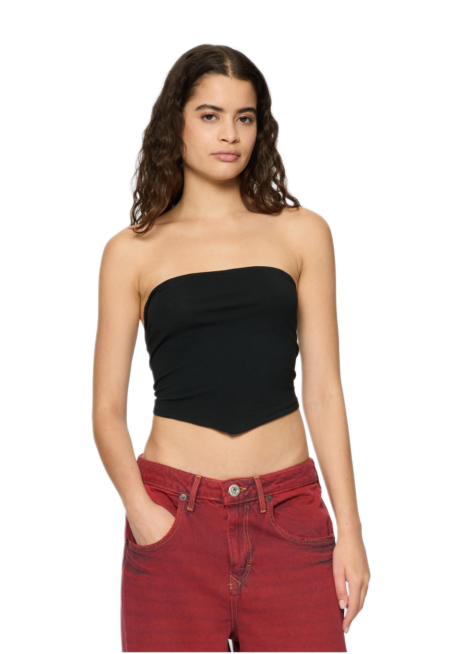 Γυναικείο Top Bandeau 2-Τεμαχίων TB6872A-02906 Urban Classics white+black