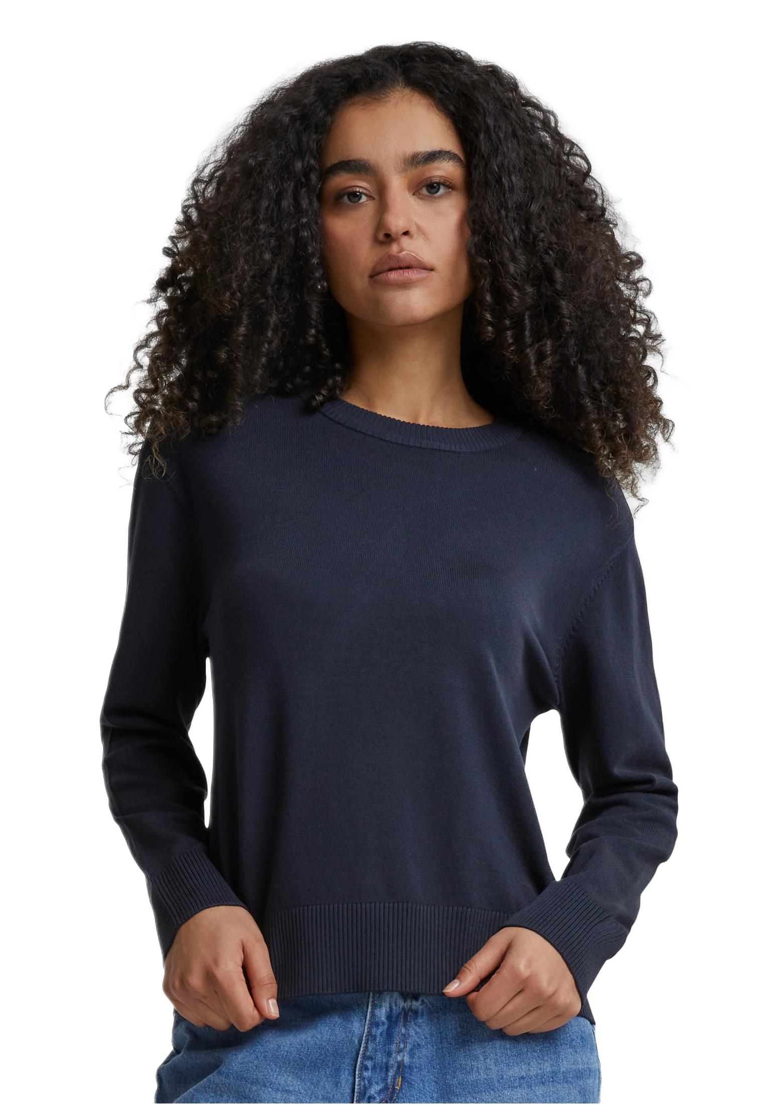 Ladies Knitted Roundneck Sweater Urban Classics TB6902-00155 Navy