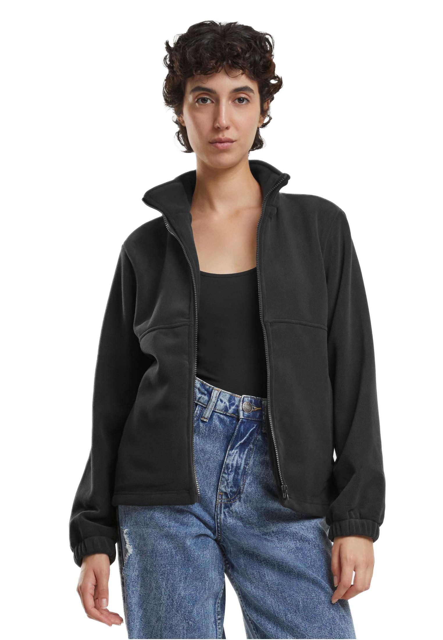 Ladies Double Polarfleece Jacket Urban Classics TB6905-00825 Black/Black