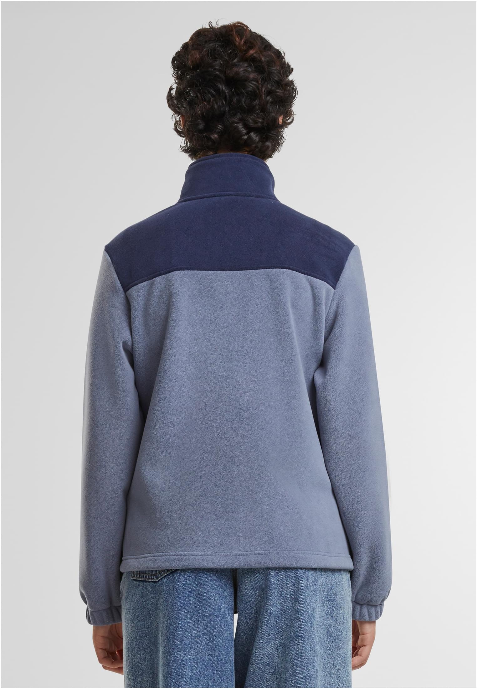 Ladies Double Polarfleece Jacket Urban Classics TB6905-17540 Navy/Cloudsky