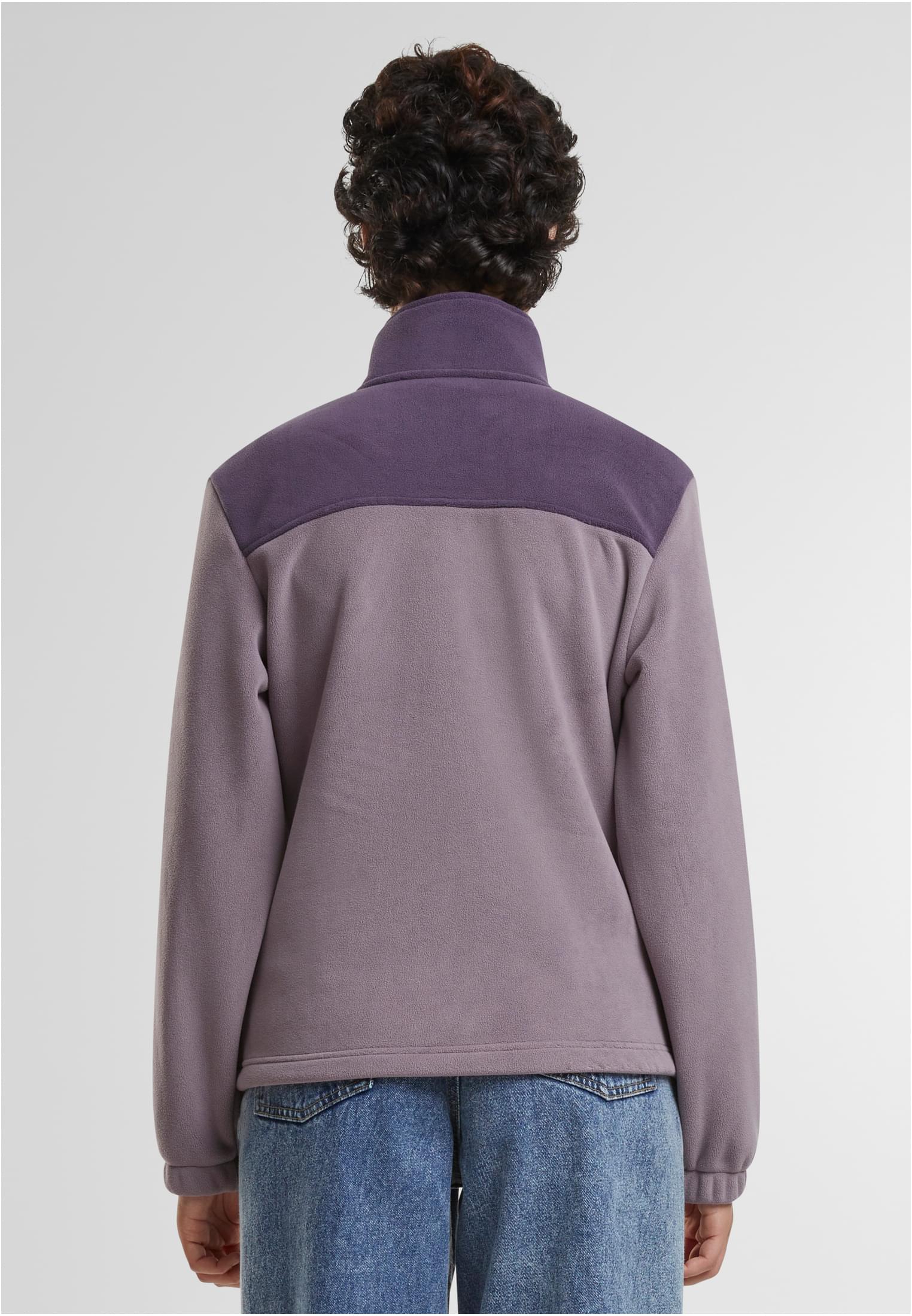 Ladies Double Polarfleece Jacket Urban Classics TB6905-17541 Purplenight/Fadedpurple