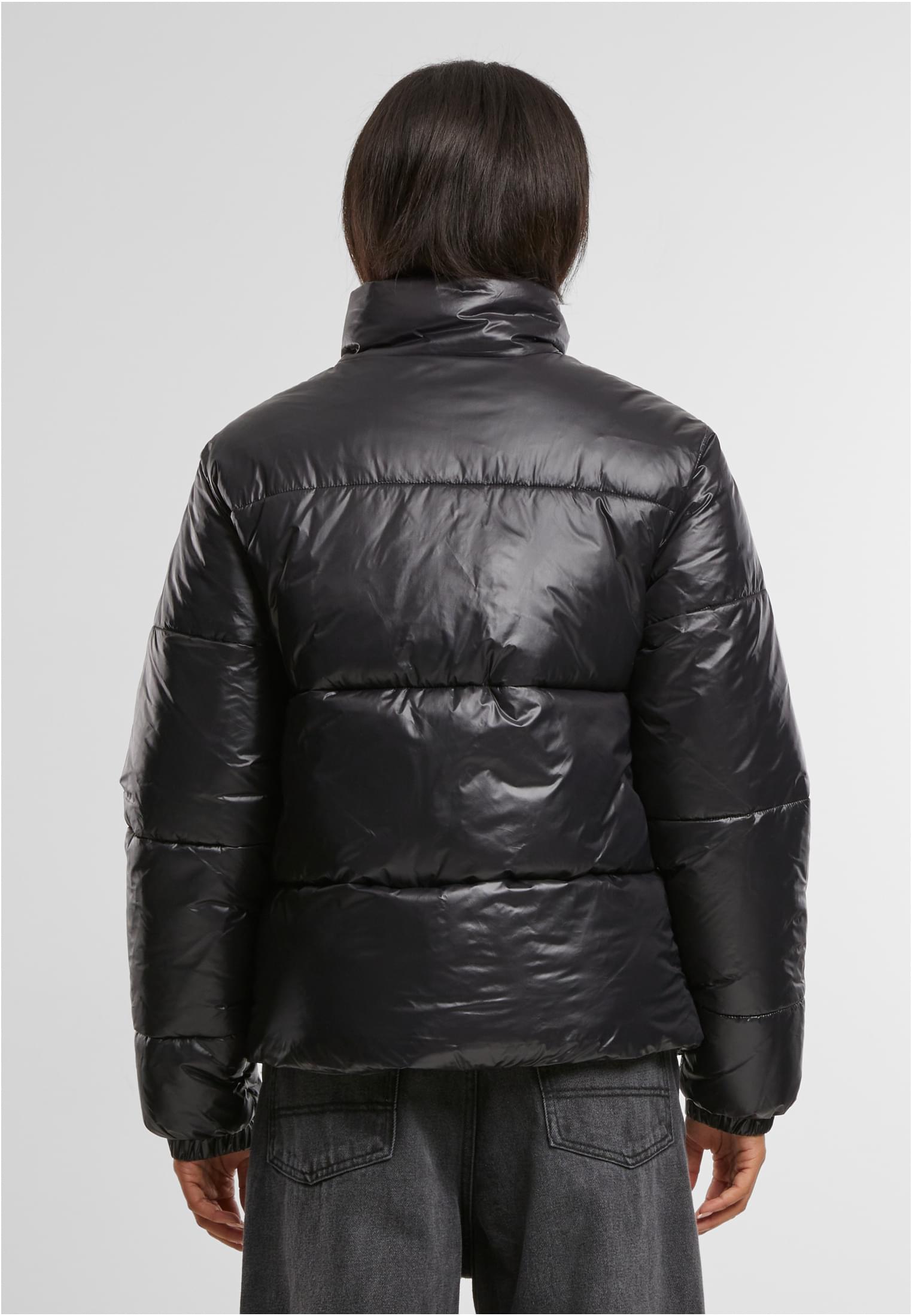 Γυναικείο Μπουφάν Puffer Shiny TB7003 Urban Classics Black Black