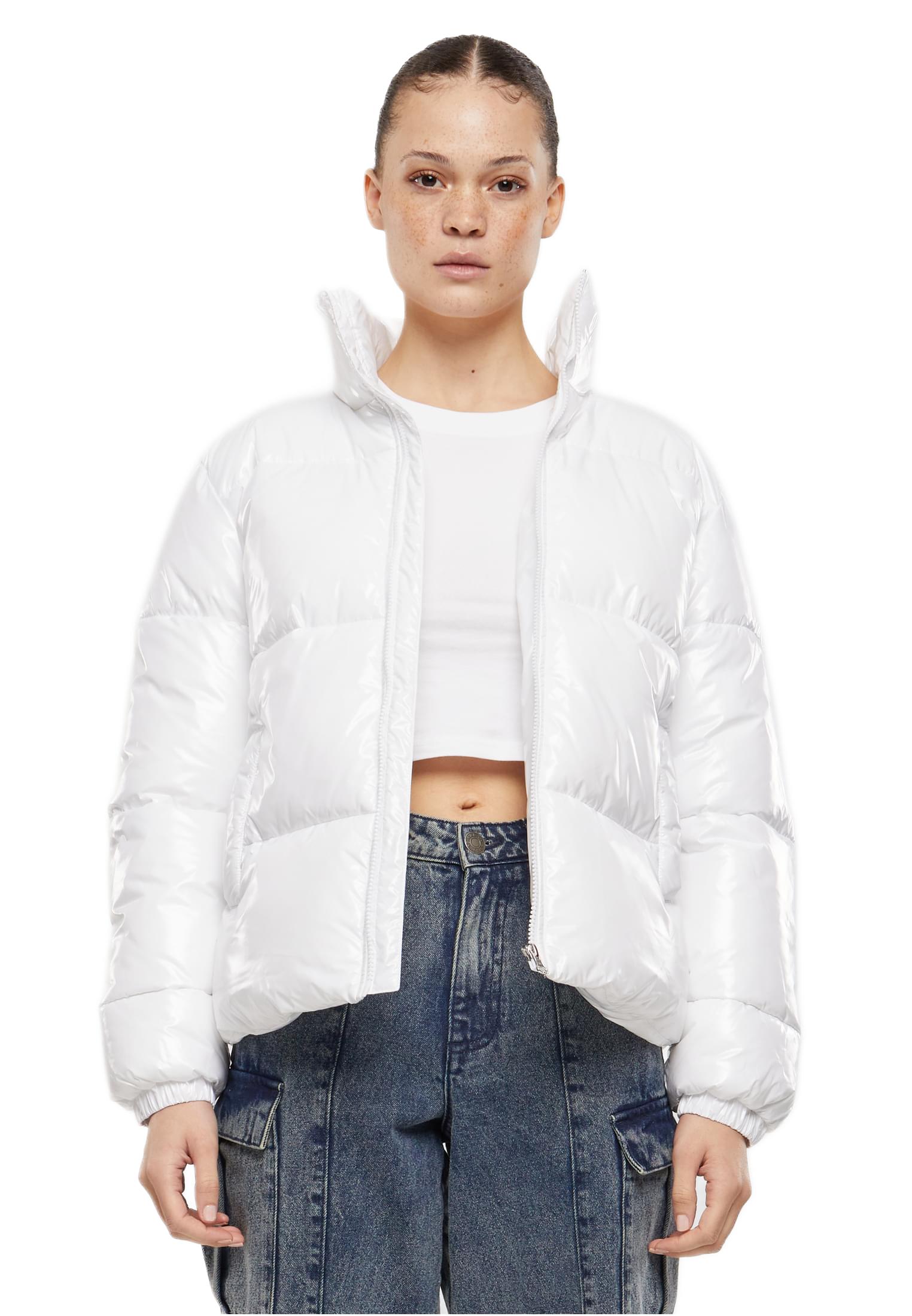 Γυναικείο Φουσκωτό Μπουφάν (Puffer) TB7003-00220 Urban Classics Shiny White