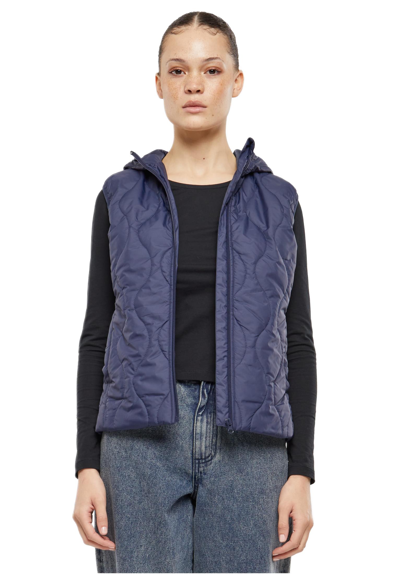 Γυναικείο Αμάνικο Μπουφάν Puffer Ladies Super Light TB7009 Urban Classics Black Navy