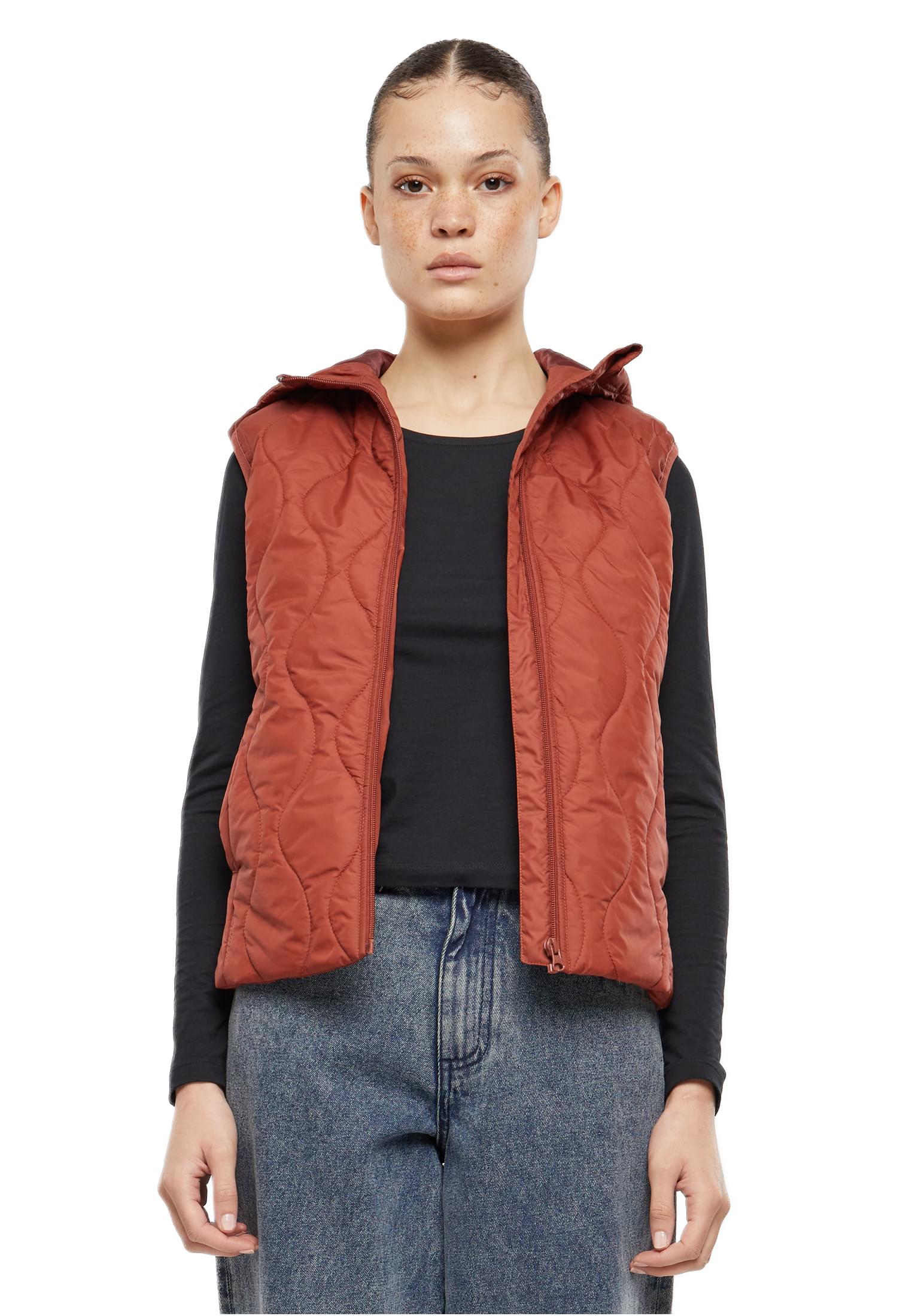Γυναικείο Αμάνικο Μπουφάν Puffer TB7009 Urban Classics Darkrust