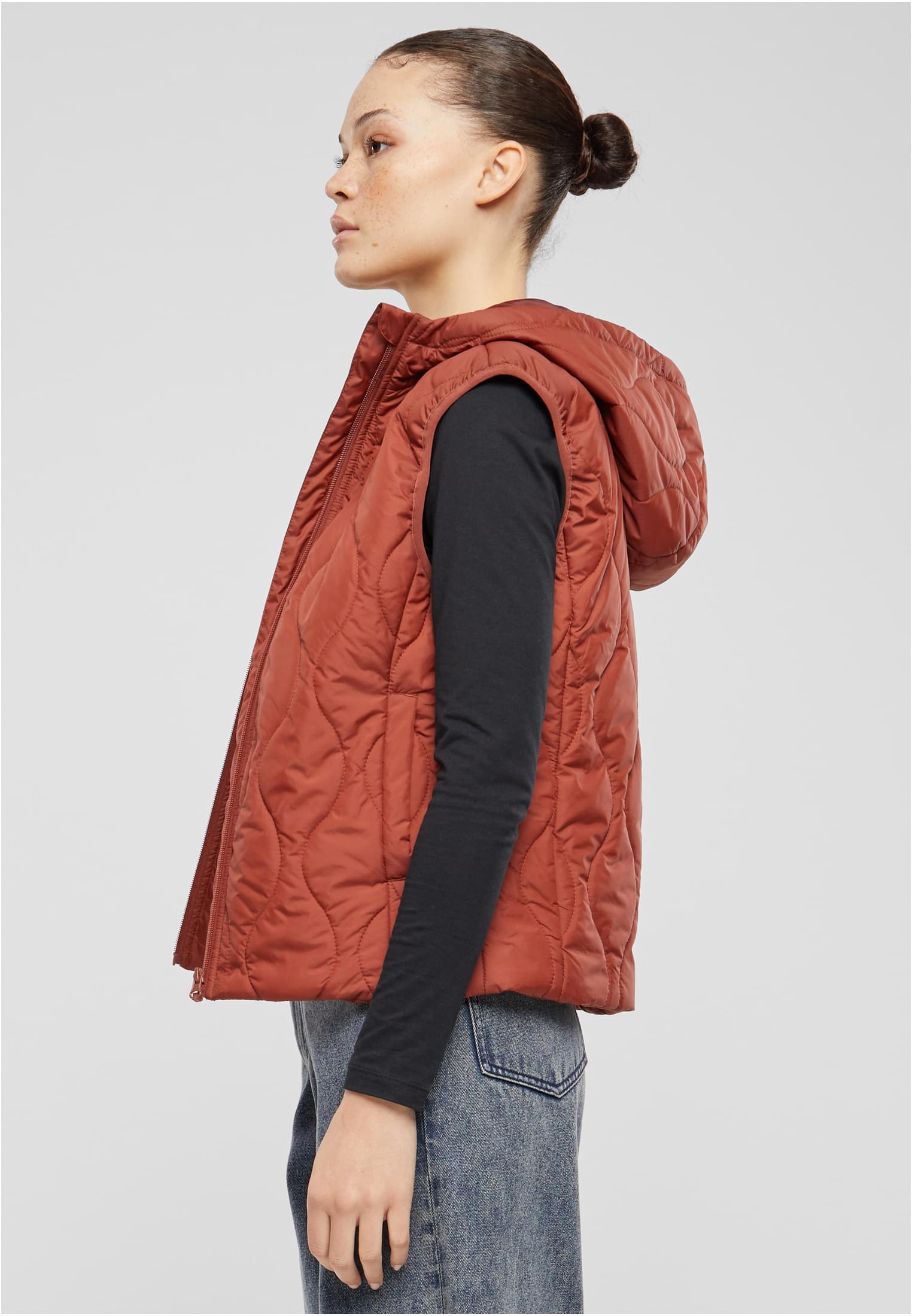 Γυναικείο Αμάνικο Μπουφάν Puffer TB7009 Urban Classics Darkrust