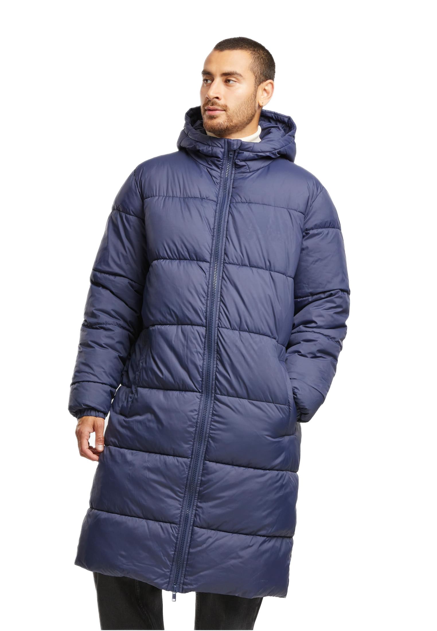 Ανδρικό Μακρύ Μπουφάν Puffer TB7010-00155 Urban Classics Black Navy