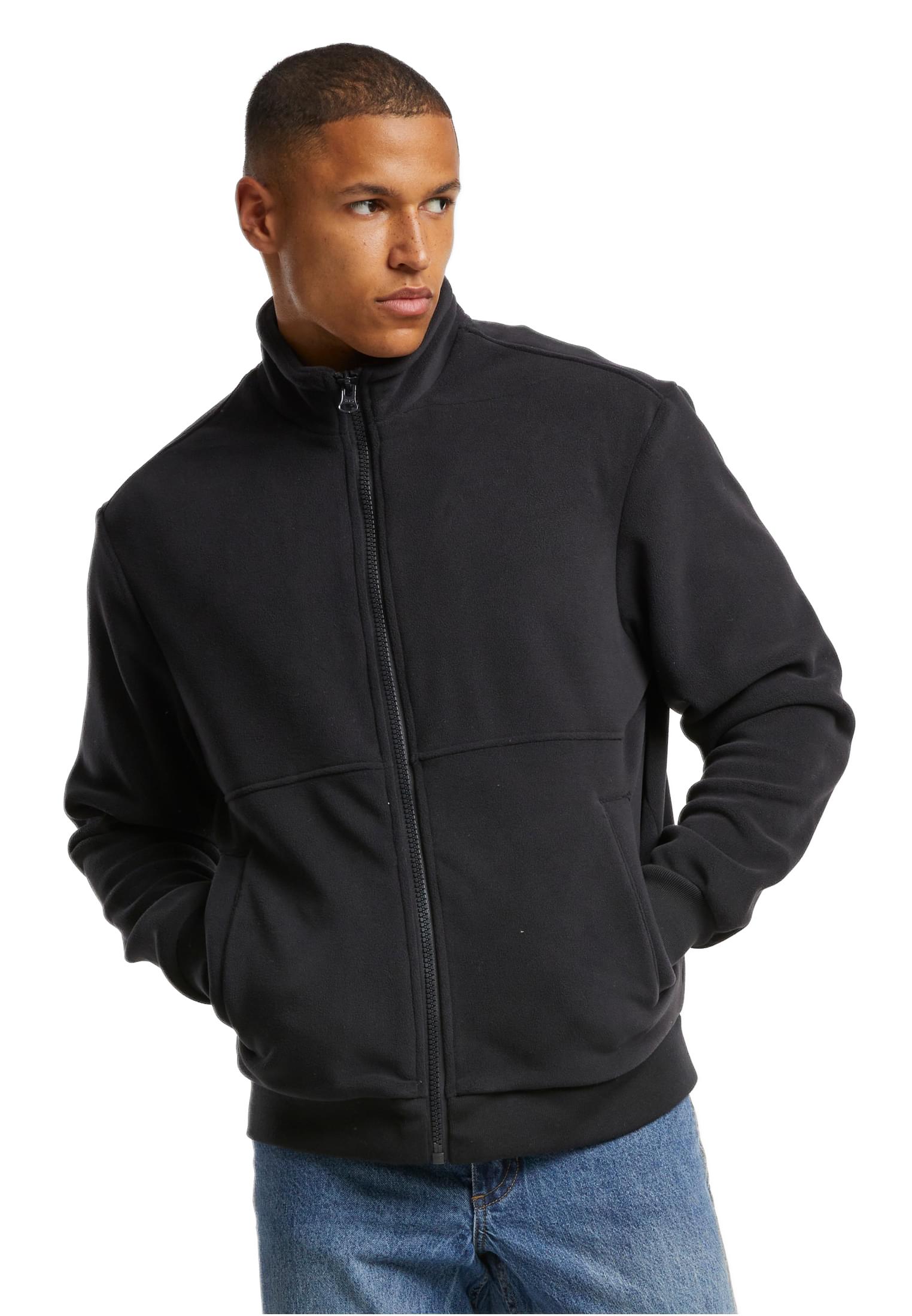 Colour Block Polar Fleece Jacket Urban Classics TB7016-00825 Black/Black