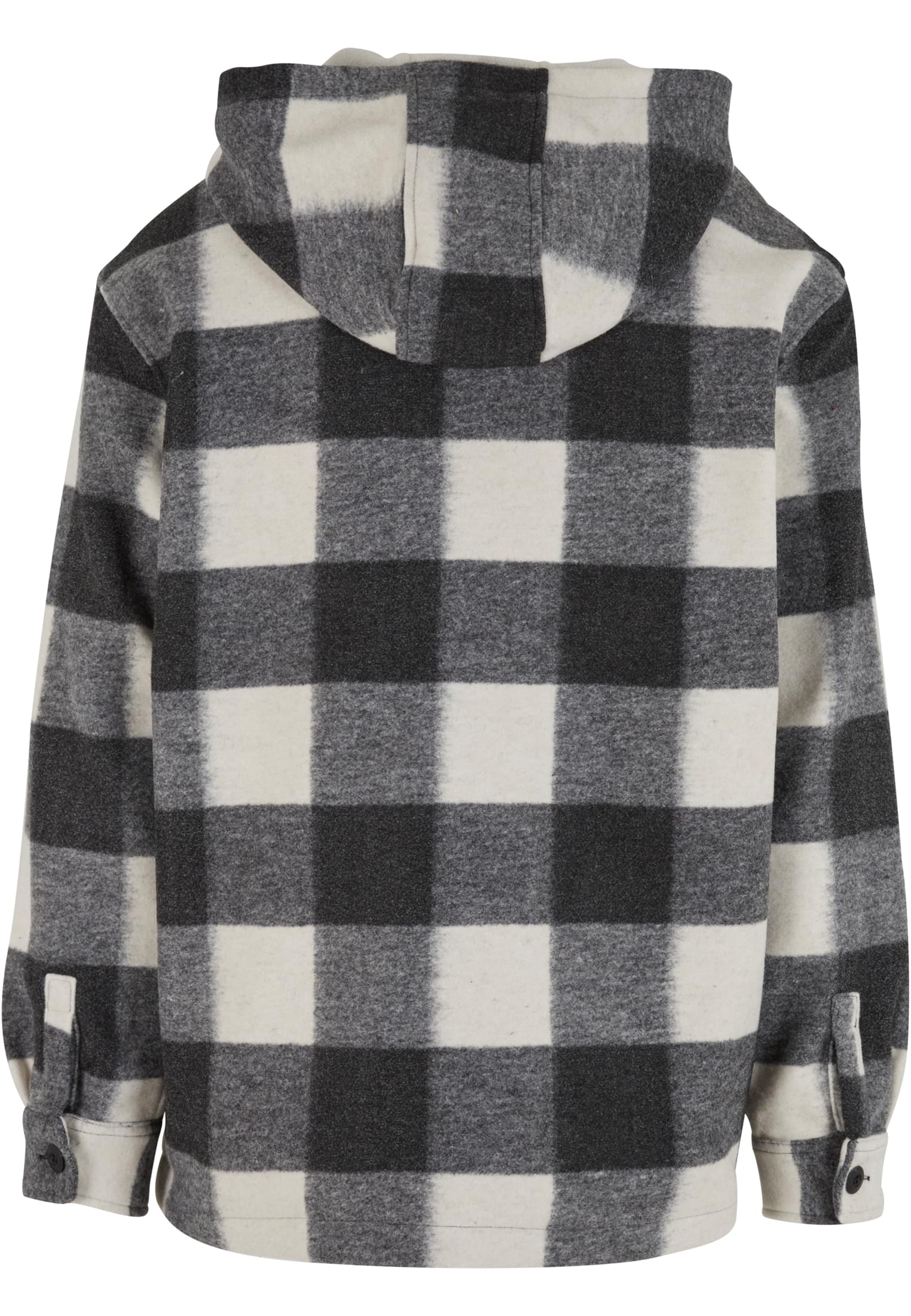 Big Check Jacket With Hood Urban Classics Tb7047-04250 Whitesand Black ανδρικά Μπουφάν Simple Wear