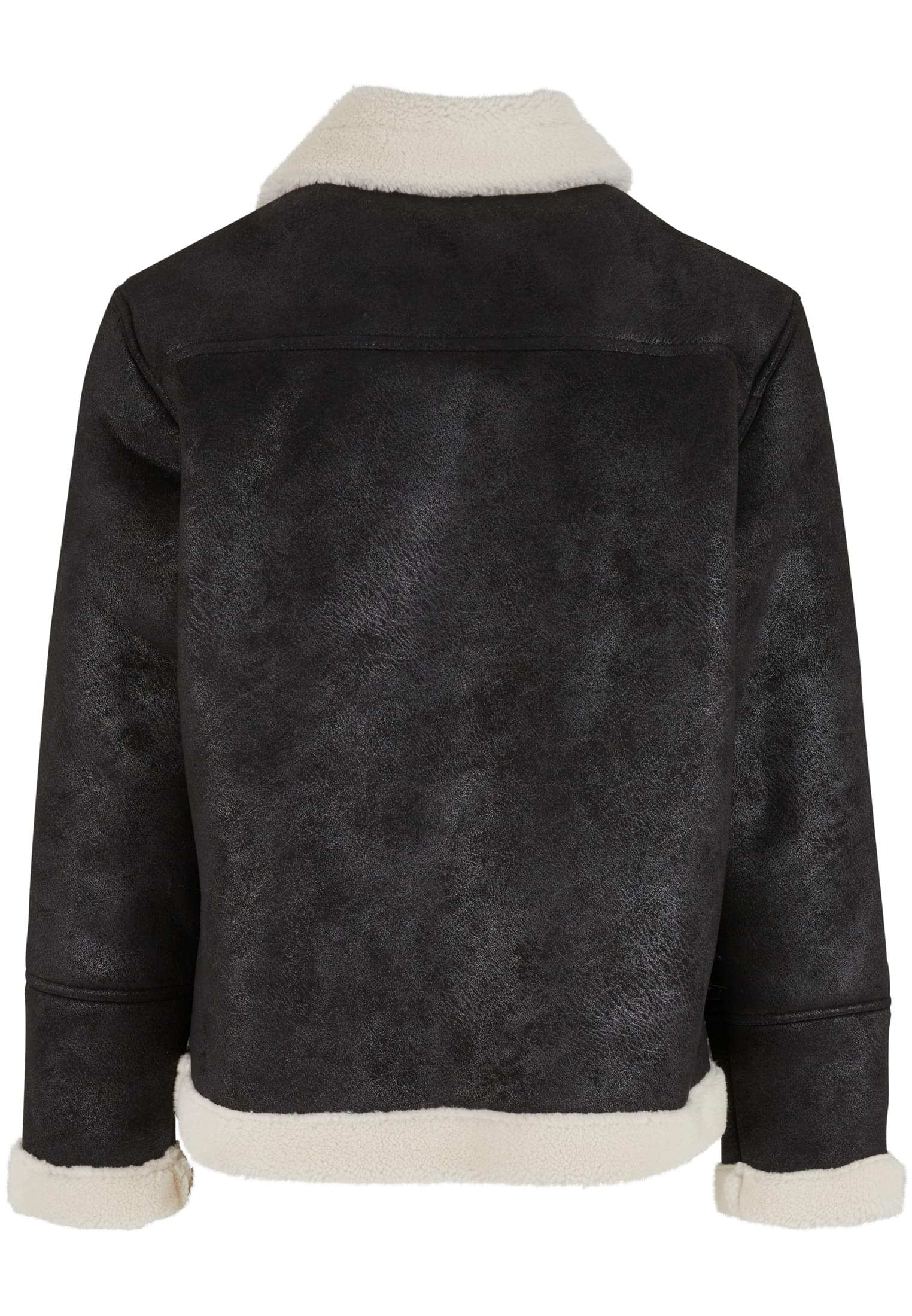 Shearling Biker Jacket Tb7048-03275 Urban Classics Black Whitesand ανδρικά Μπουφάν Simple Wear