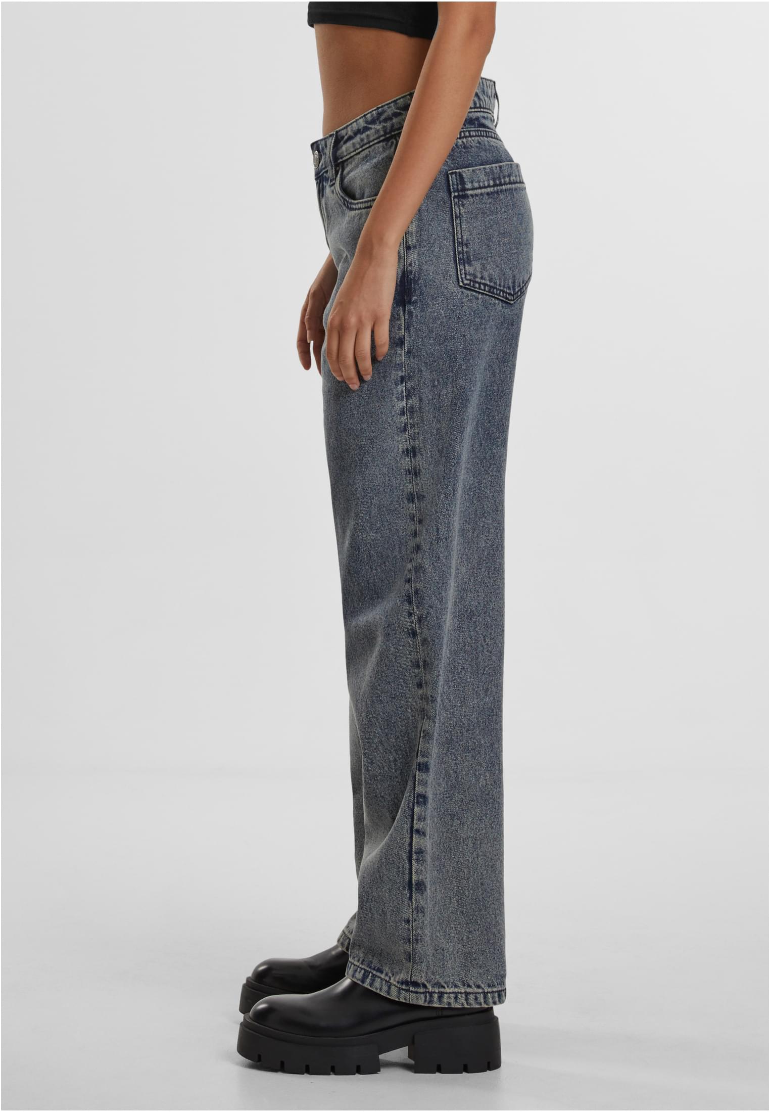 Γυναικείο Τζιν Παντελόνι Mid Waist 90s TB7127 Urban Classics 17835 Dirty Washed