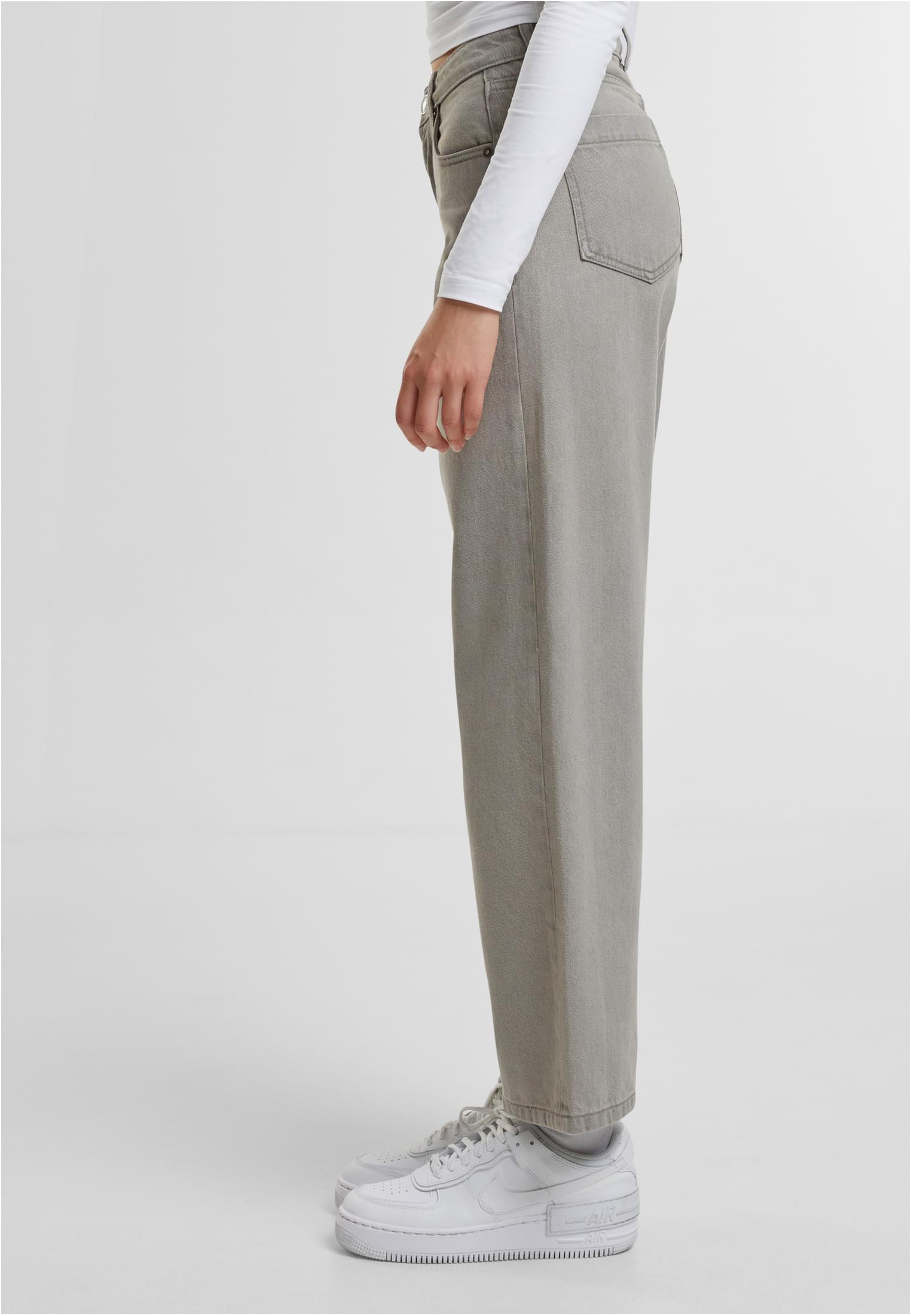 Γυναικείο Τζιν Παντελόνι Mid Waist 90s TB7127 Urban Classics 17836 Lighter Dirty Washed