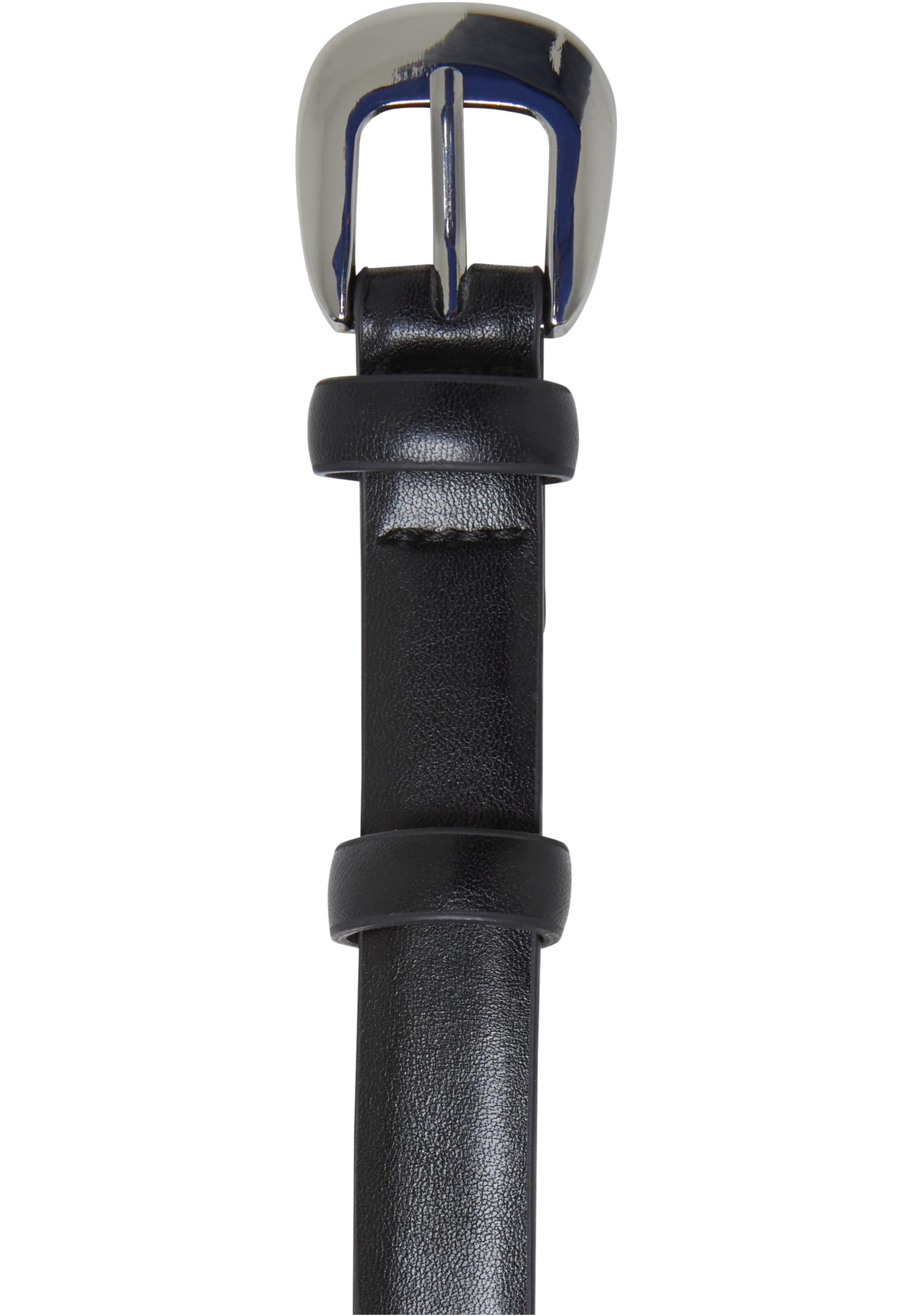 Ζώνη TB7208-02499 Urban Classics Chunky Buckle Slim Belt Black/Silver