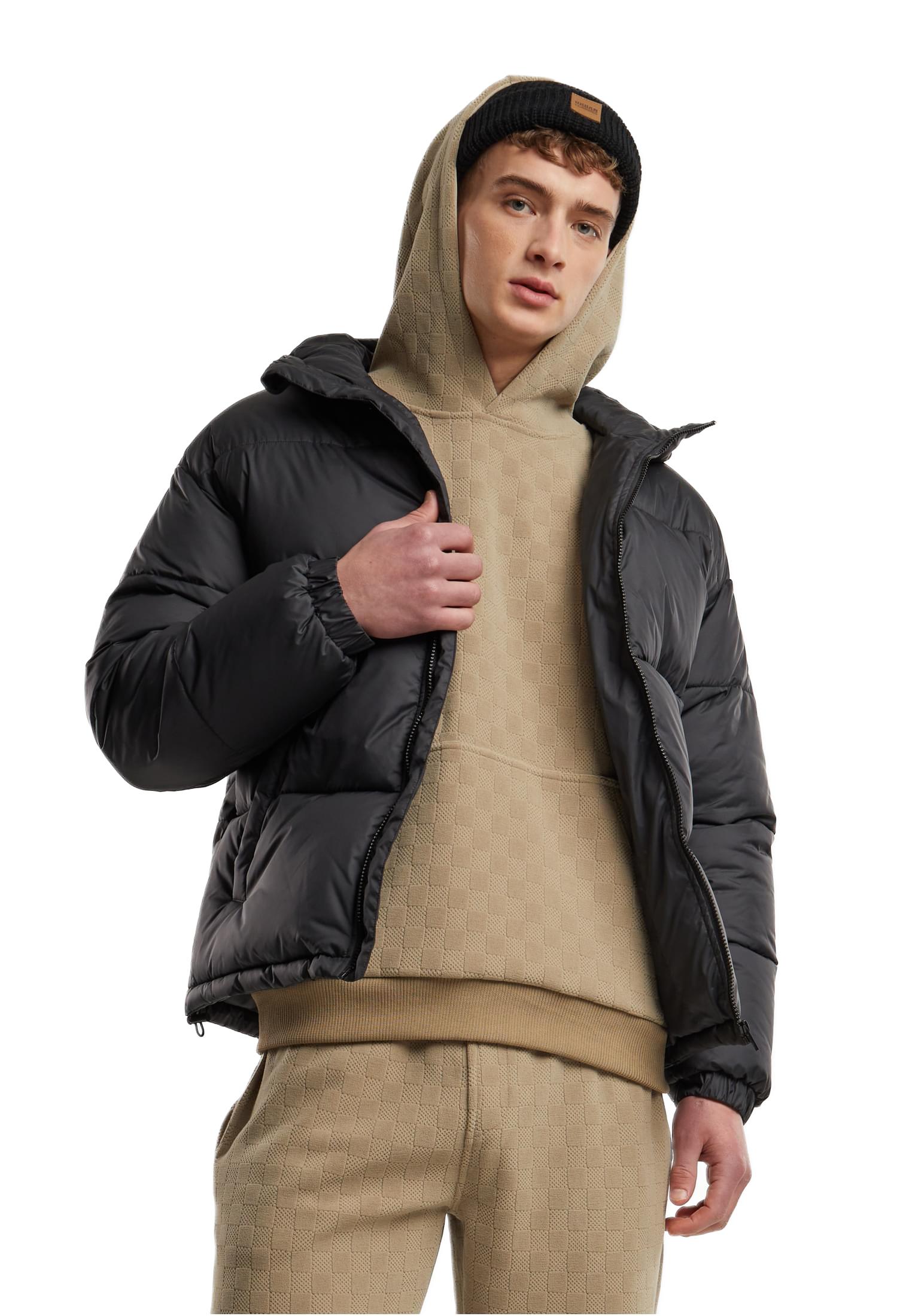 Μπουφάν Puffer με Κουκούλα TB7257 Urban Classics Black