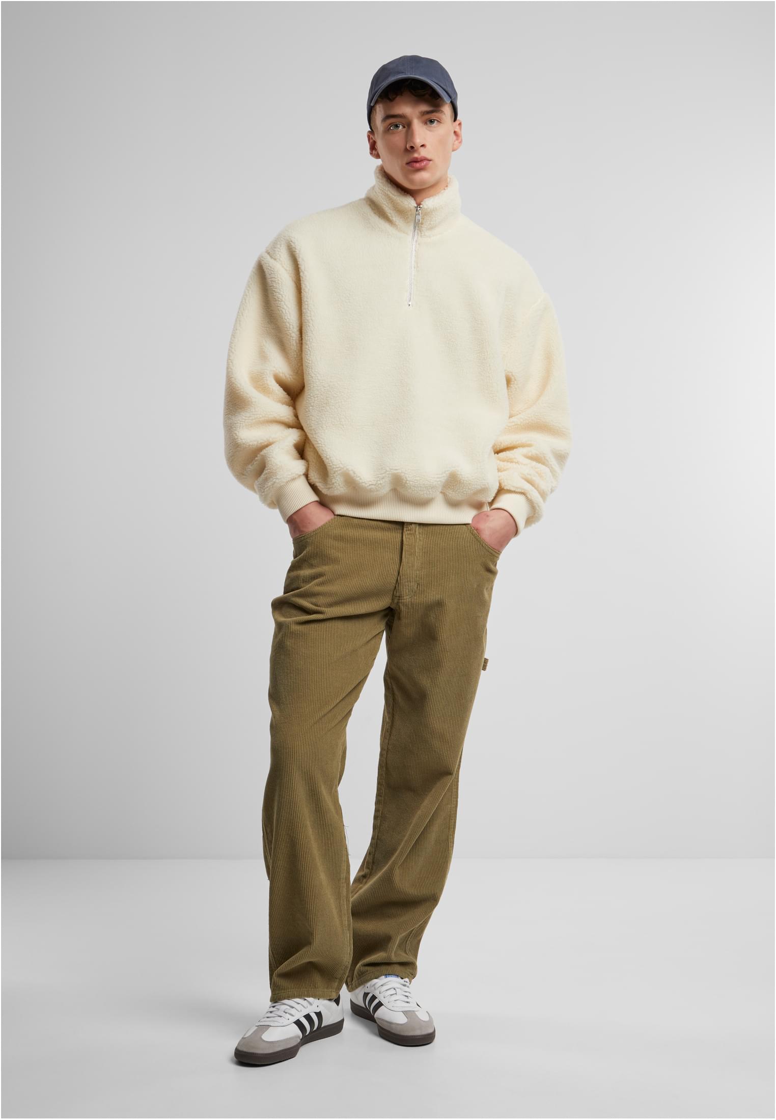 Oversized Teddy Troyer Tb7266-02903 Urban Classics Whitesand ανδρικά Μπουφάν Simple Wear