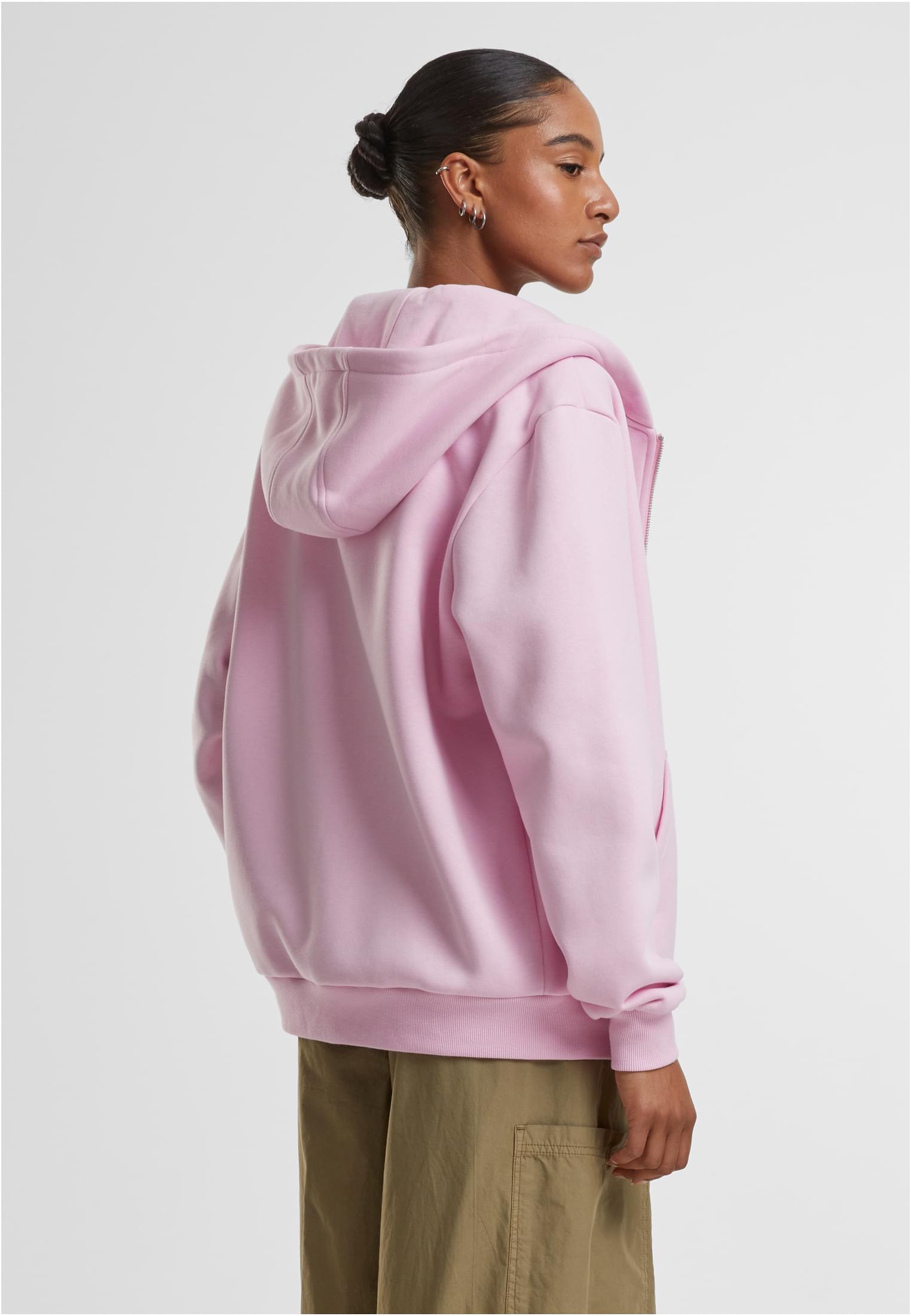 Γυναικεία Ζακέτα με Κουκούλα Fluffy Zip Hoody TB7286-12155 Urban Classics softpink