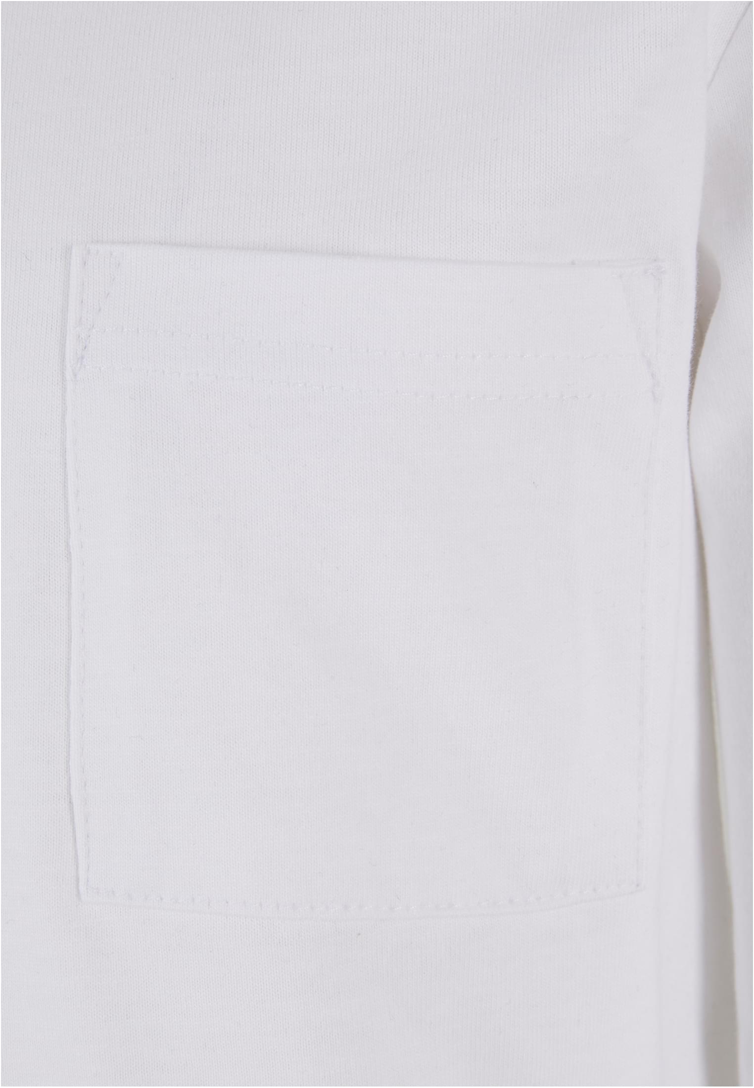 Boys Heavy Oversized Pocket Longsleeve Urban Classics Uck4723-00220 White παιδικά T-Shirt Simple Wear Μπλουζάκια κοντομάνικα
