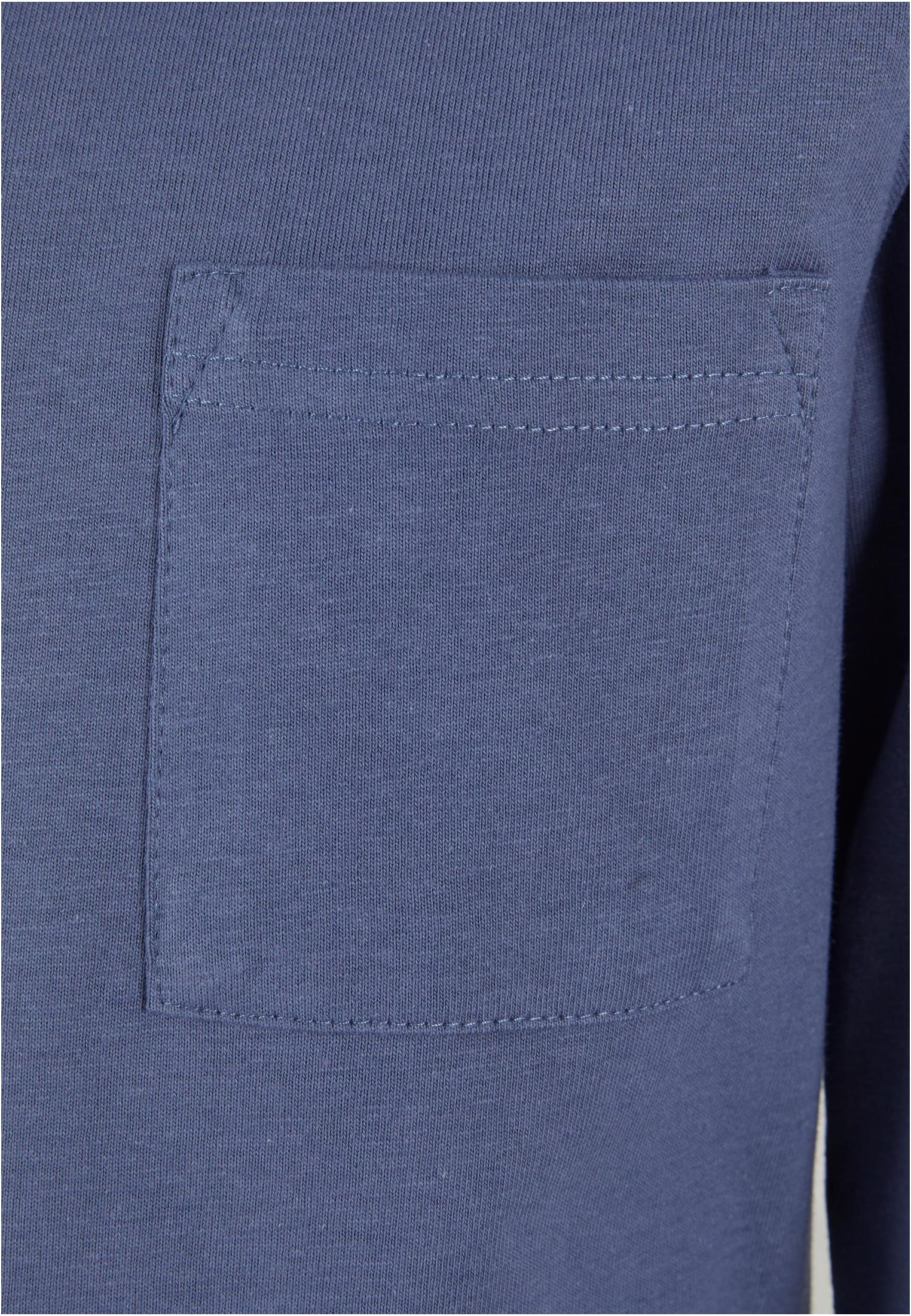 Boys Heavy Oversized Pocket Longsleeve Urban Classics Uck4723-02428 Vintageblue παιδικά T-Shirt Simple Wear Μπλουζάκια κοντομάνικα