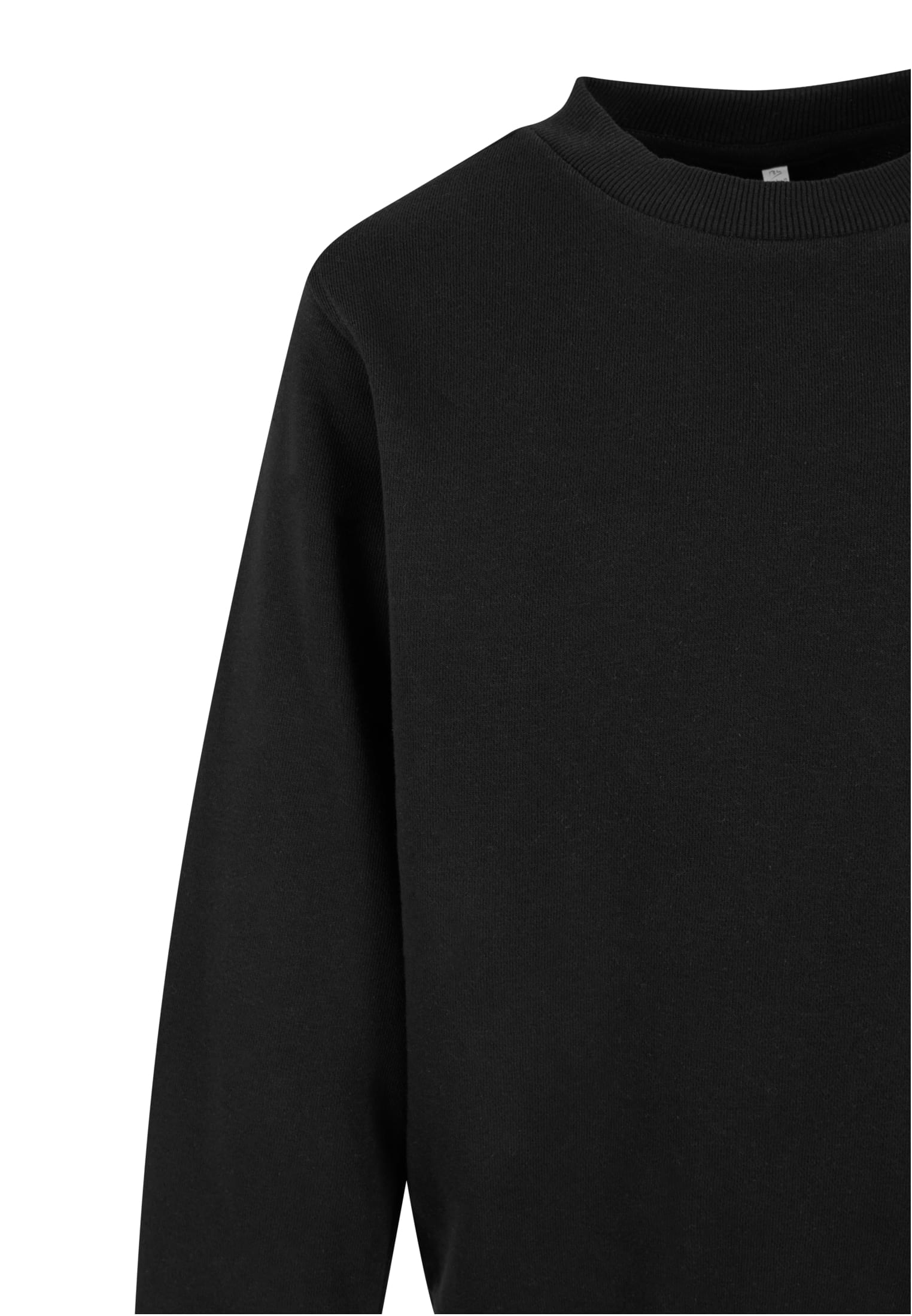 Girls Oversized Light Terry Crewneck Urban Classics Uck6855-00007 Black παιδικά Φούτερ Simple Wear