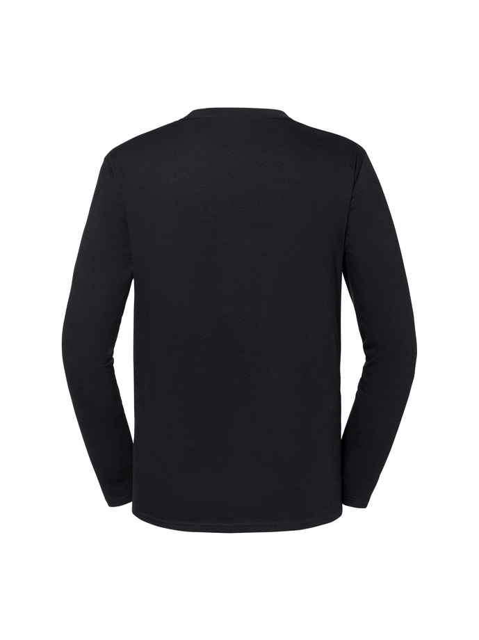 Μακρυμάνικο T-Shirt 61-360-0 Fruit Of The Loom Iconic 195 Ringspun Premium Black ανδρικά Basic T-Shirts Simple Wear Μπλουζάκια κοντομάνικα