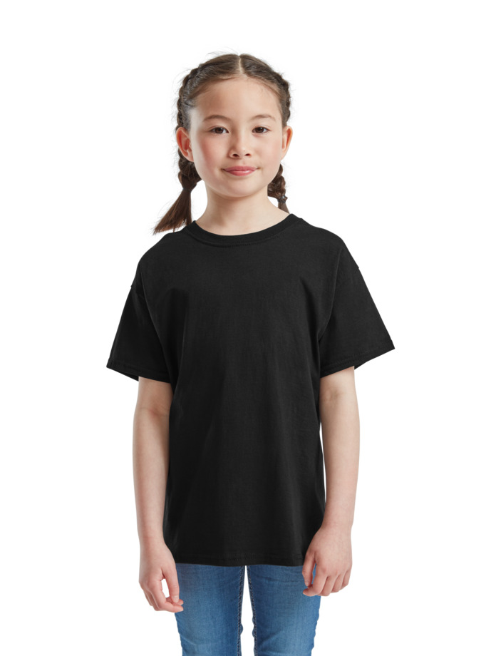 Παιδικό T-Shirt 61-033-0 Fruit of the Loom Value Weight Black