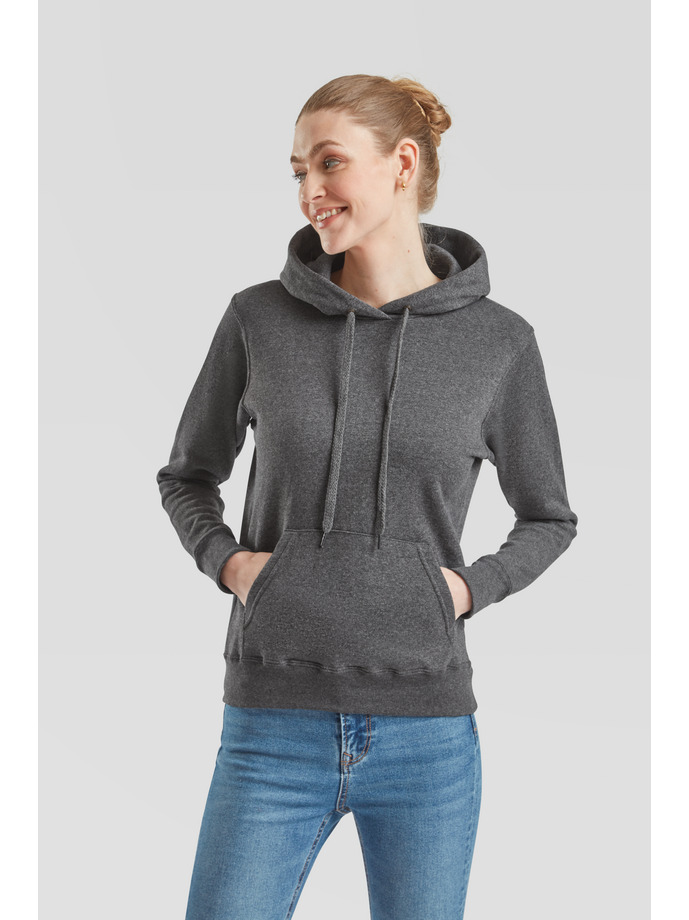 Γυναικείο Φούτερ με Κουκούλα 62-038-0 Fruit of the Loom Dark Heather Grey