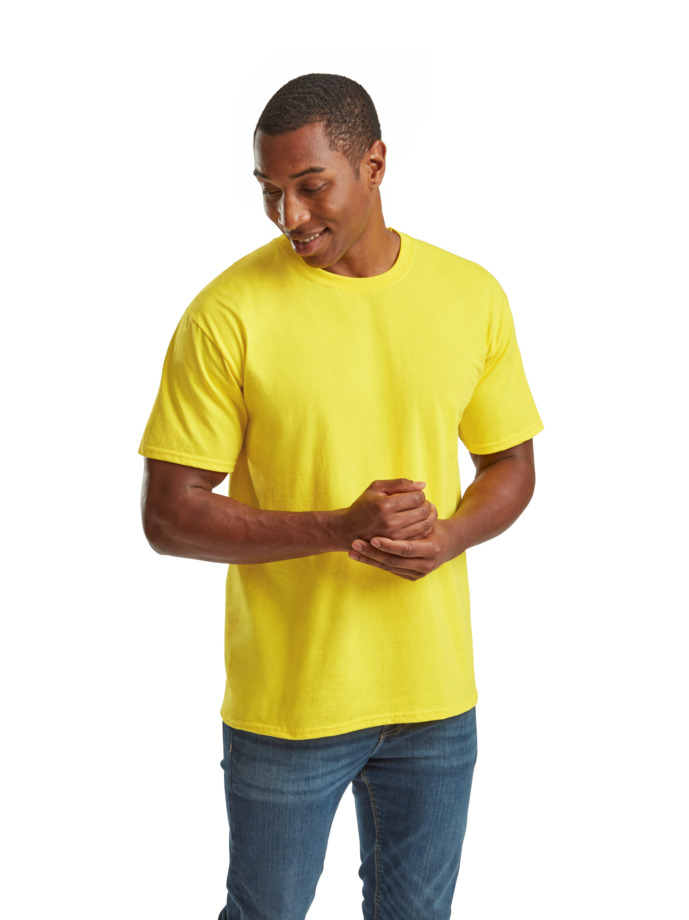 T-Shirt 61-036-0 Fruit of the Loom Valueweight Yellow