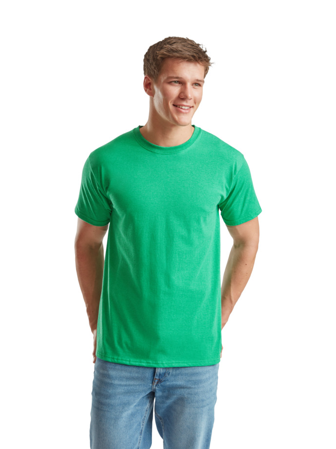 T-Shirt 61-036-0 Fruit of the Loom Valueweight Retro Heather Green