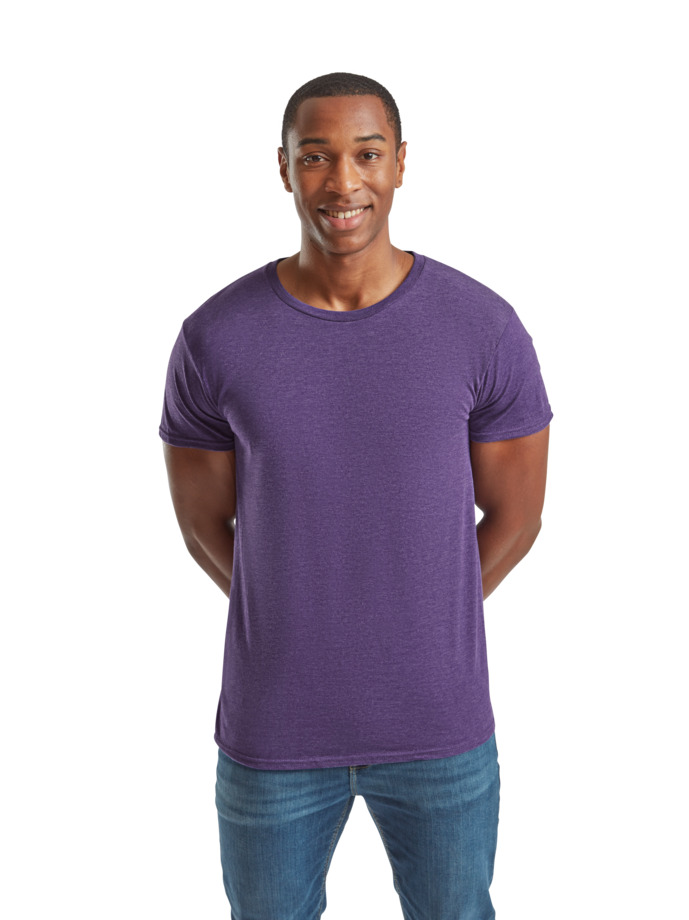T-Shirt 61-430-0 Fruit of the Loom Iconic 150 Slim Fit Heather Purple