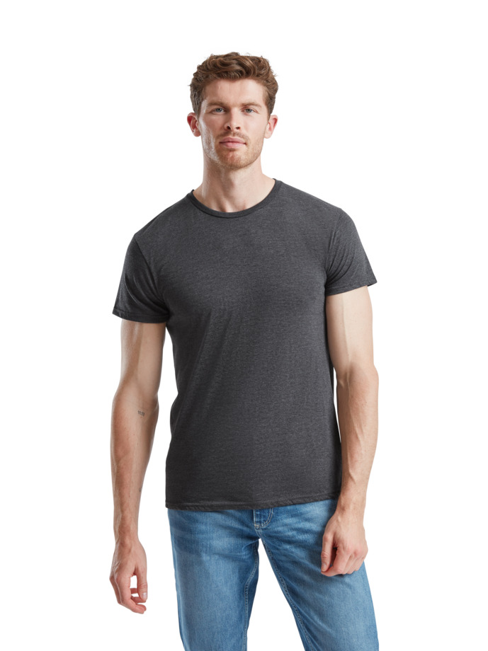 T-Shirt 61-430-0 Fruit of the Loom Iconic 150 Slim Fit Dark Heather Grey