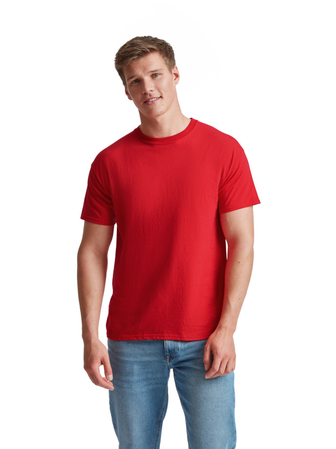 Ανδρικό T-Shirt 61-082-0 Fruit of the Loom Red