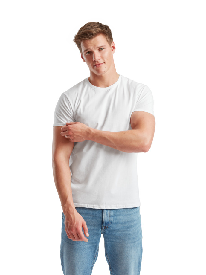 T-Shirt 61-430-0 Fruit of the Loom Iconic 150 Slim Fit White