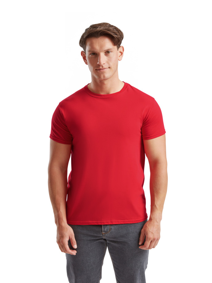T-Shirt 61-430-0 Fruit of the Loom Iconic 150 Slim Fit Red