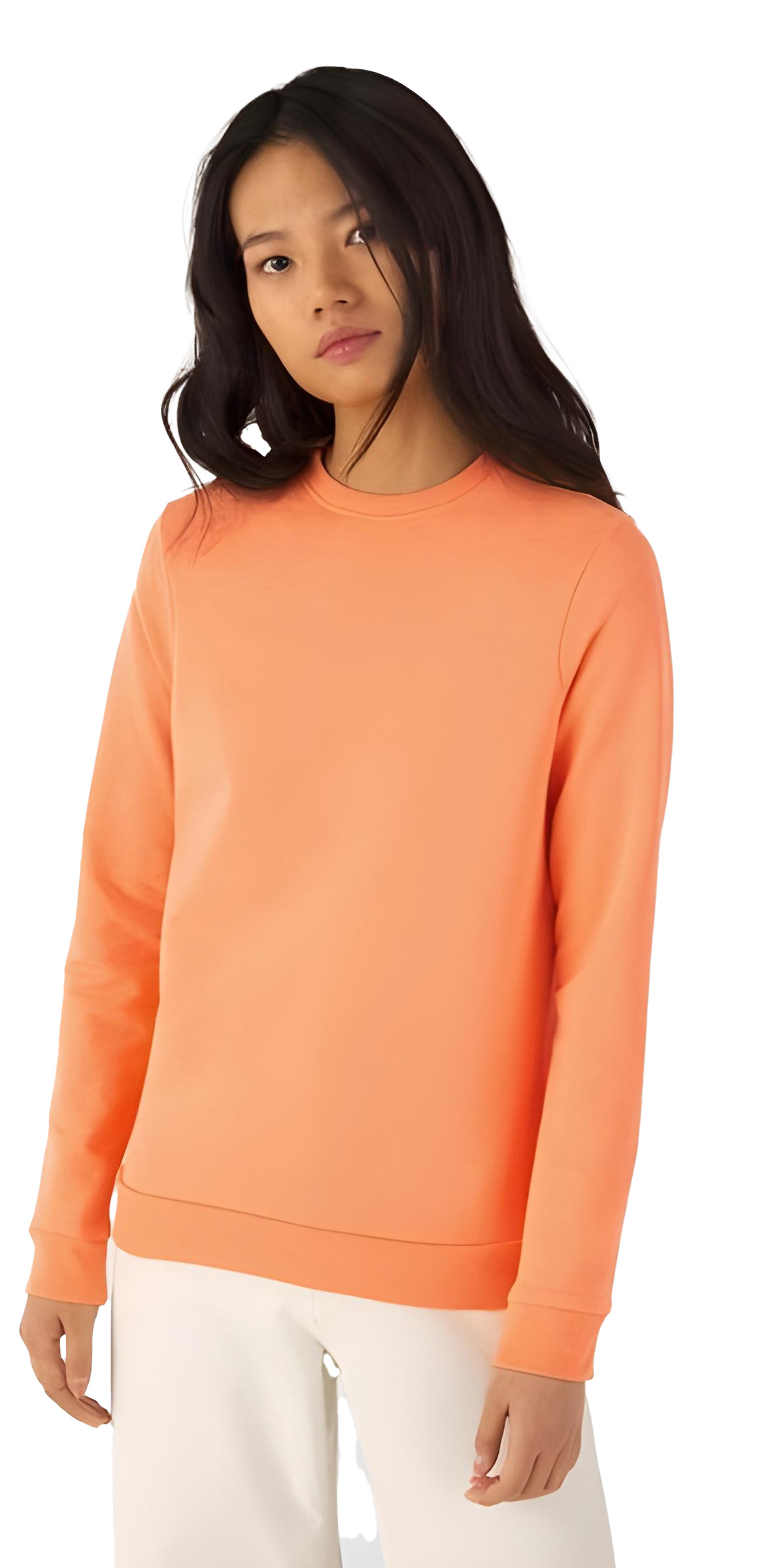 Γυναικείο Φούτερ WW02W B & C French Terry Melon Orange